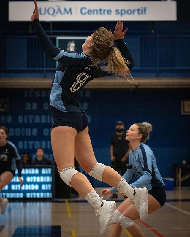Laura CÔTÉ-COLLIN - Ariane PELOSSE -  Université du Québec à Montréal - Université du Québec à Trois-Rivières - Volleyball - RSEQ - 2023 Volley F - UQAM (3) vs (0) UQTR (Match) (#RSEQ2023UQAMvUQTR04) Photo by: Ali El Kacemi | Siuxy Sports 2023-02-12
