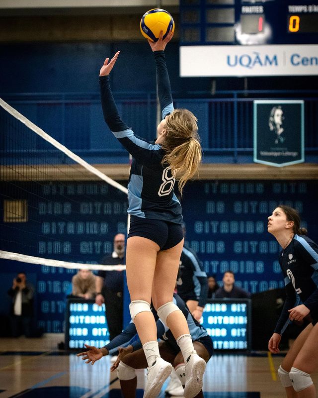 Laura CÔTÉ-COLLIN -  Université du Québec à Montréal - Université du Québec à Trois-Rivières - Volleyball - RSEQ - 2023 Volley F - UQAM (3) vs (0) UQTR (Match) (#RSEQ2023UQAMvUQTR04) Photo by: Ali El Kacemi | Siuxy Sports 2023-02-12