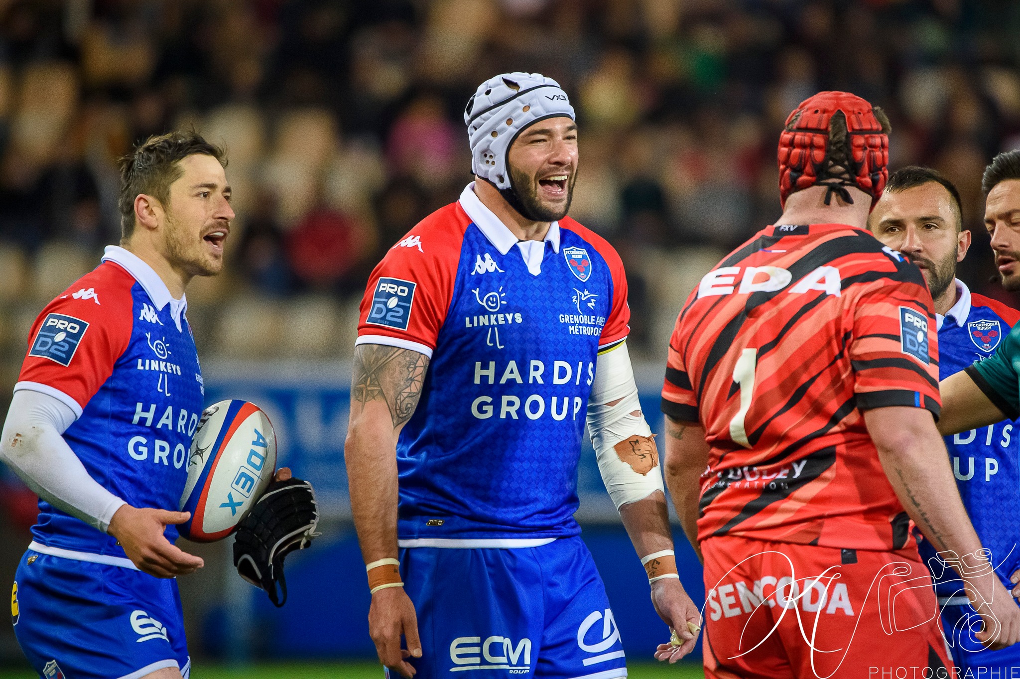 Eric ESCANDE - Thomas FORTUNEL -  FC Grenoble Rugby - US Oyonnax Rugby - Rugby - FC Grenoble (24) vs (28) US Oyonnax Rugby (#2023FCGvOYO03) Photo by: Karine Valentin | Siuxy Sports 2023-03-24
