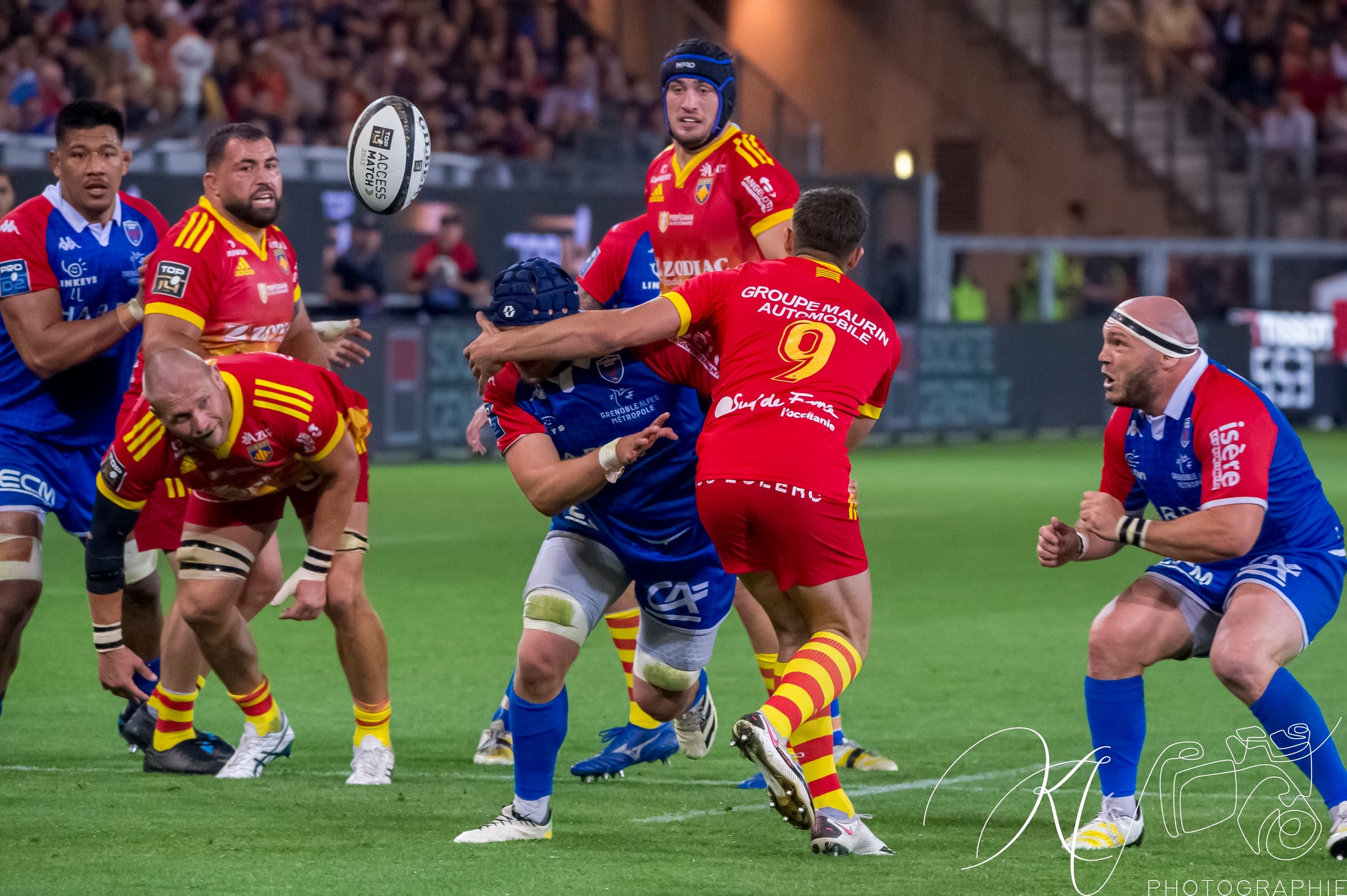  FC Grenoble Rugby - US Arlequins Perpignanais - Rugby - 2023 - Access Match - FC Grenoble (19) vs (33) US Arlequins Perpignananais (#2023FCGUSAP06) Photo by: Karine Valentin | Siuxy Sports 2023-06-03