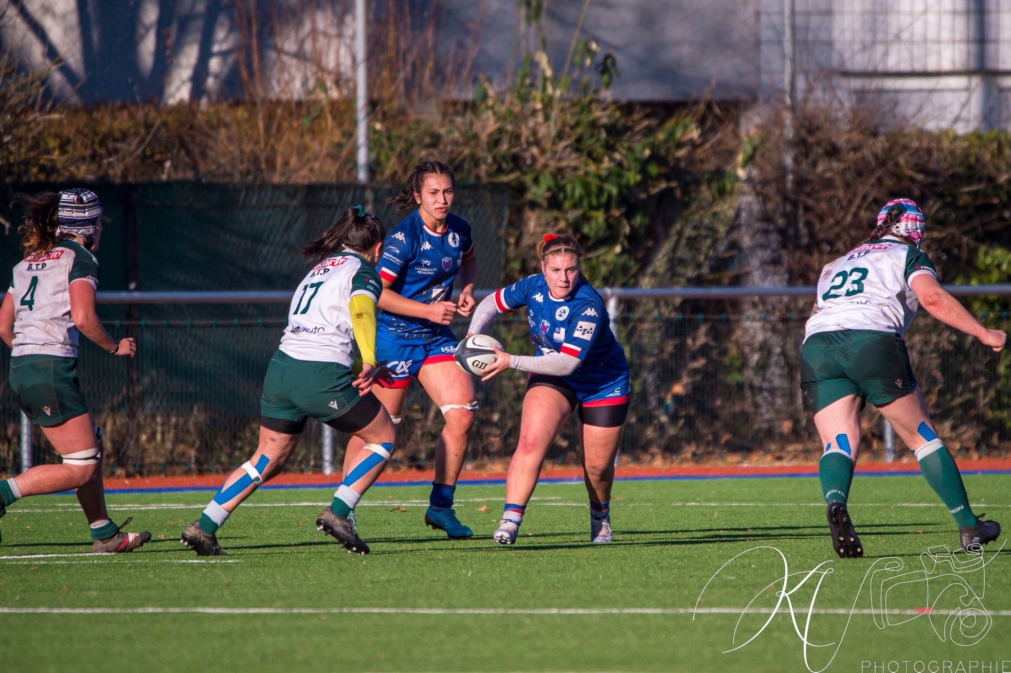 Manaé FELEU - Marion NOVELLO -  FC Grenoble Rugby - Section Paloise - Rugby - Elite 1 2023 - FC Grenoble (48) vs (12) Lons Section Paloise (#EL123FCGLSP12) Photo by: Karine Valentin | Siuxy Sports 2023-12-17