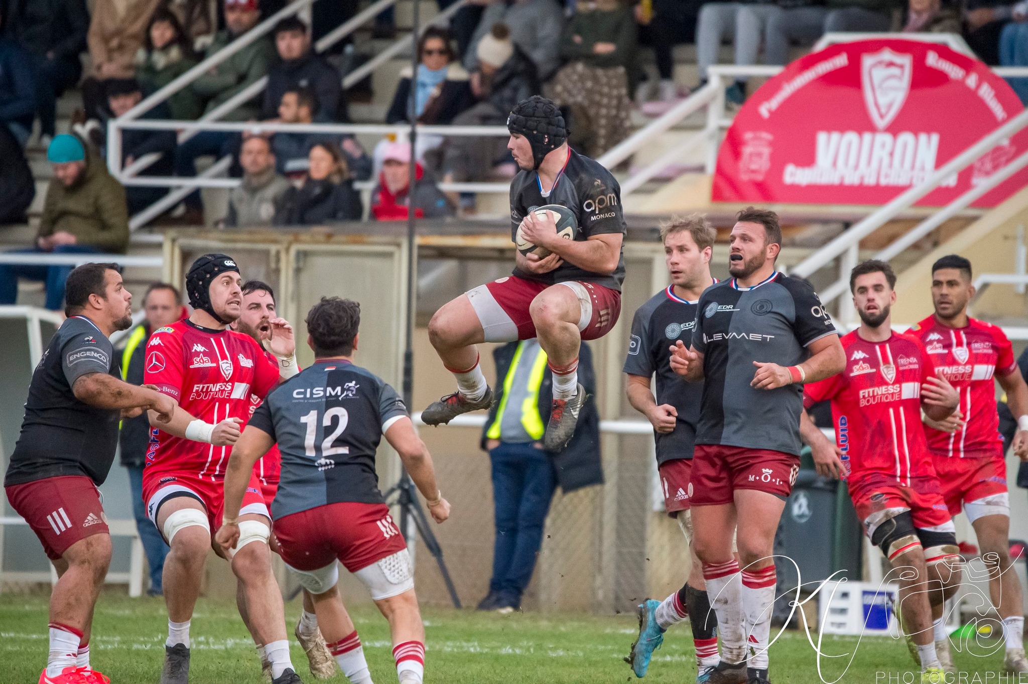  Stade Olympique Voironnais - AS Monaco Rugby - Rugby - Fed2 2023 - Voiron (29) vs (26) Monaco (#F223VOIMON12) Photo by: Karine Valentin | Siuxy Sports 2023-12-10