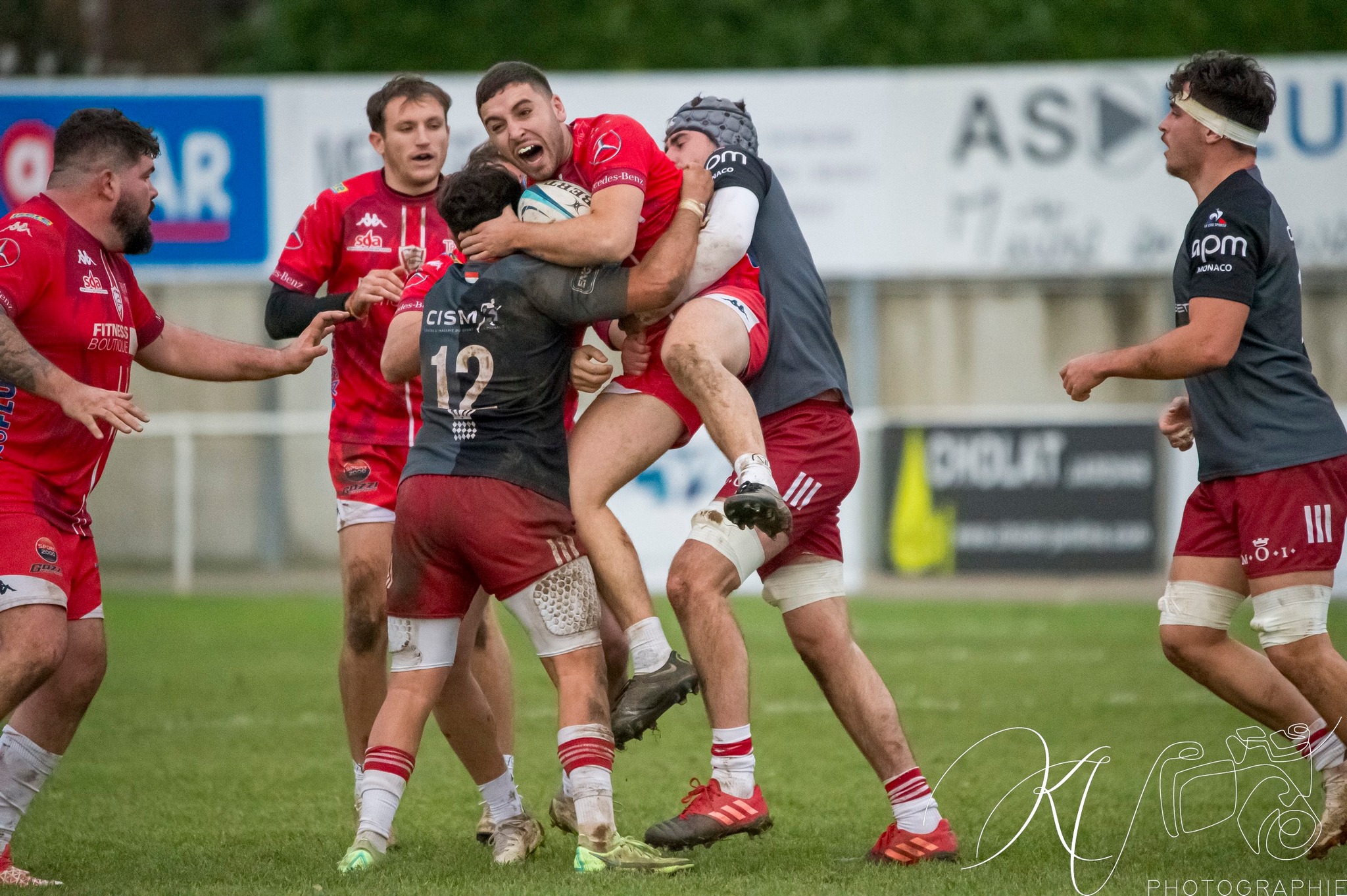  Stade Olympique Voironnais - AS Monaco Rugby - Rugby - Fed2 2023 - Voiron (29) vs (26) Monaco (#F223VOIMON12) Photo by: Karine Valentin | Siuxy Sports 2023-12-10