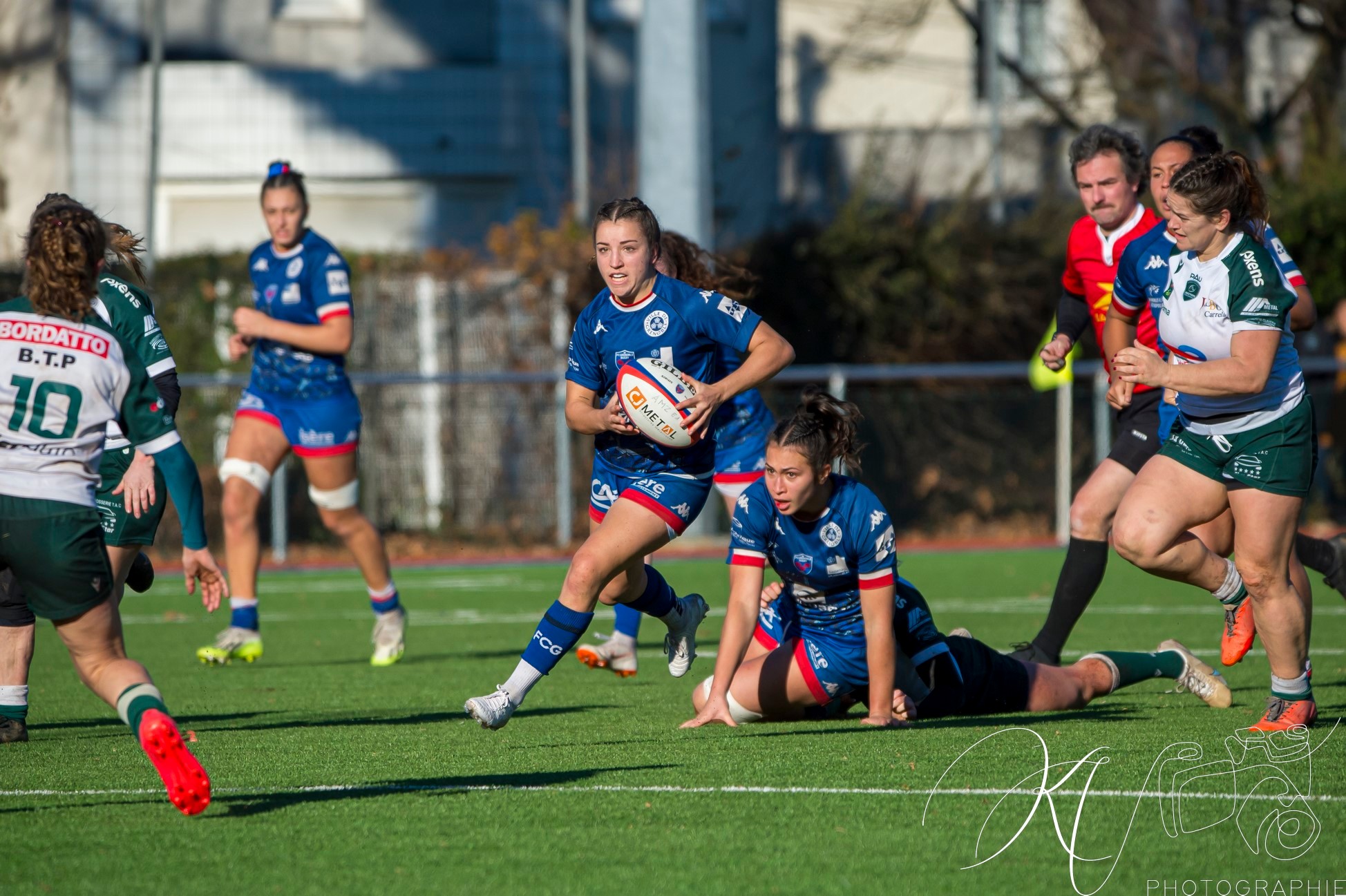 Téani FELEU - Sana LAGRANDEUR -  FC Grenoble Rugby - Section Paloise - Rugby - Elite 1 2023 - FC Grenoble (48) vs (12) Lons Section Paloise (#EL123FCGLSP12) Photo by: Karine Valentin | Siuxy Sports 2023-12-17