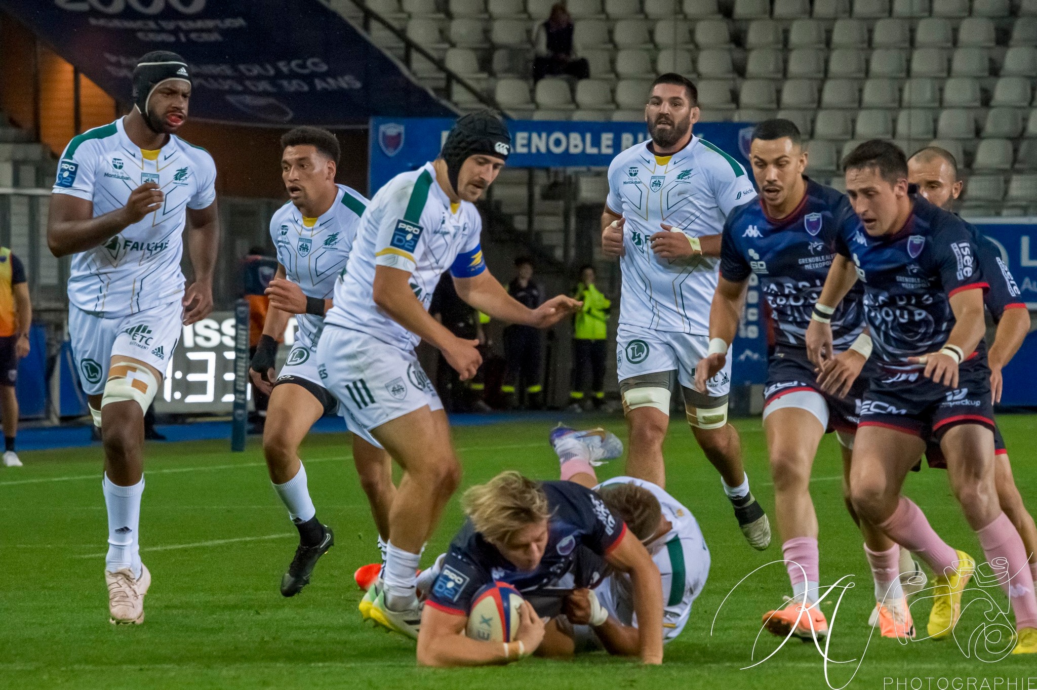  FC Grenoble Rugby - US Montauban - Rugby - Pro D2 - FC Grenoble (37) vs (16) US Montauban (#2023FCGUSM10) Photo by: Karine Valentin | Siuxy Sports 2023-10-19
