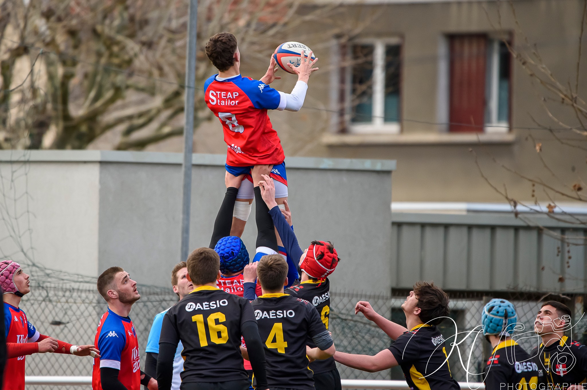  FC Grenoble Rugby - Stade Olympique de Chambéry rugby - Rugby - Alamercery (Amical) - FCG vs SOC (#2023AlamFCGSOC02) Photo by: Karine Valentin | Siuxy Sports 2023-02-25