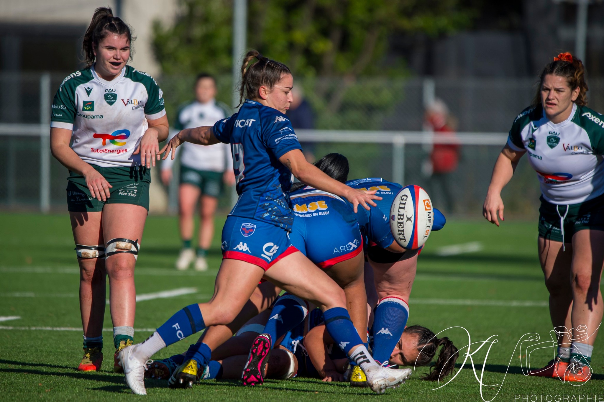 Alexandra CHAMBON - Manaé FELEU -  FC Grenoble Rugby - Section Paloise - Rugby - Elite 1 2023 - FC Grenoble (48) vs (12) Lons Section Paloise (#EL123FCGLSP12) Photo by: Karine Valentin | Siuxy Sports 2023-12-17