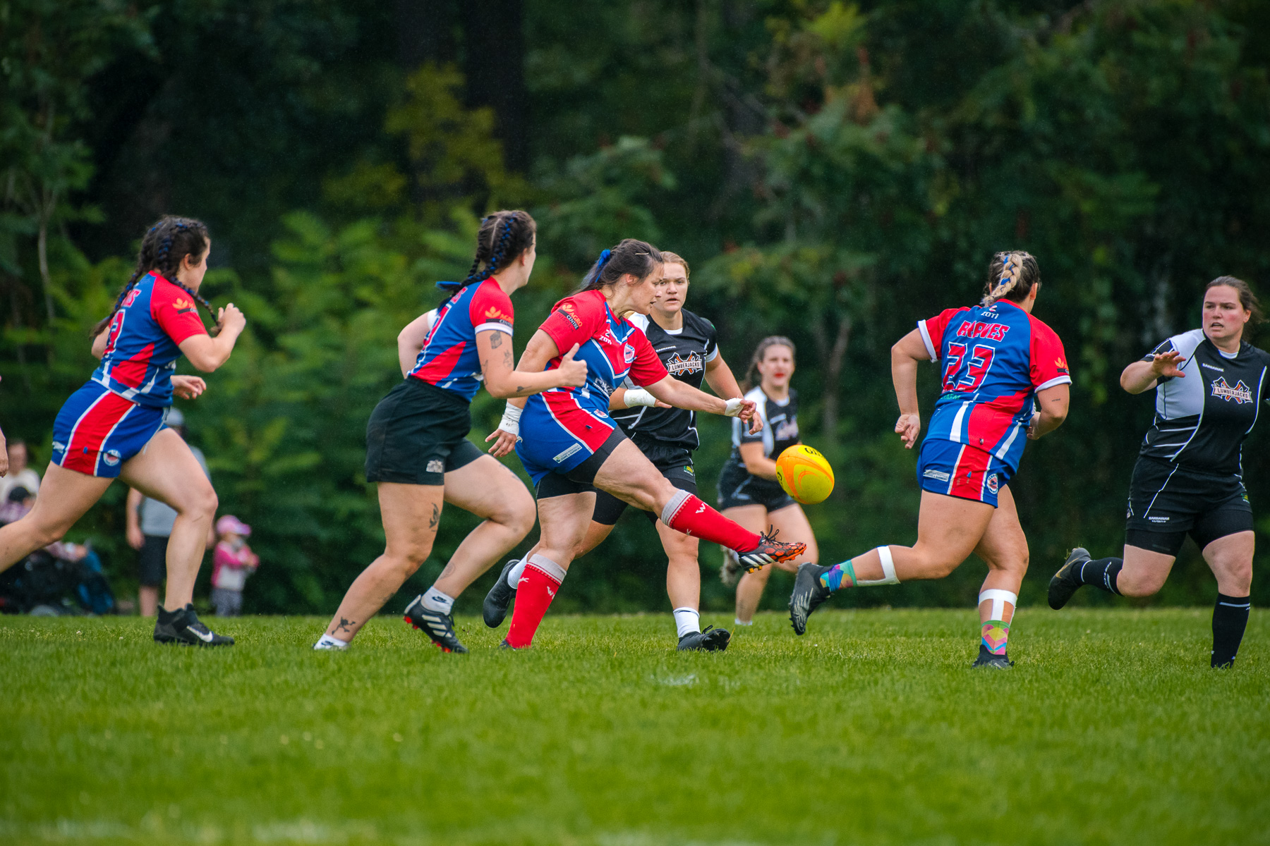  Saint-Georges Lumberjacks - Braves de Trois-Rivières - Rugby - RUGBY QUÉBEC FINALES LPR2 F SÉNIORS 2023 SAB QC- SG Lumberjacks vs Braves Trois-Rivières (#RQF2023LPR2SF1) Photo by: Simon Duquette | Siuxy Sports 2023-08-19