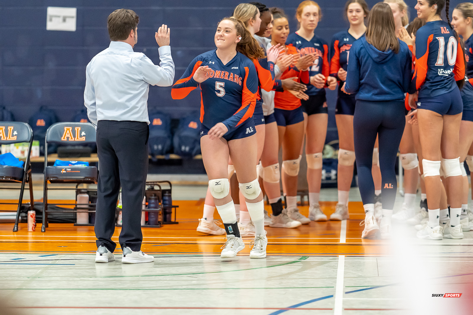 Chanel LAVOIE -  Cégep André Laurendeau - Collège Bois-de-Boulogne - Volleyball - RSEQ - 2023 Volley F - André Laurendeau (1) vs (3) Bois-de-Boulogne (#RSEQ2023ALvBBR01) Photo by: Dan Taylor-Morin | Siuxy Sports 2023-01-19