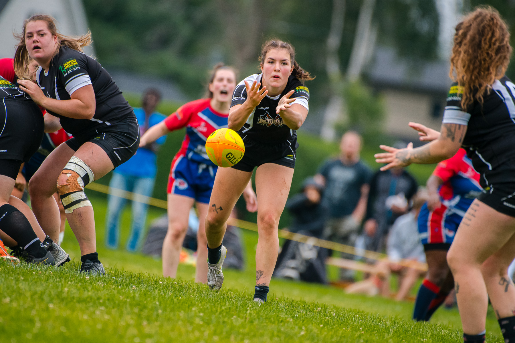  Saint-Georges Lumberjacks - Braves de Trois-Rivières - Rugby - RUGBY QUÉBEC FINALES LPR2 F SÉNIORS 2023 SAB QC- SG Lumberjacks vs Braves Trois-Rivières (#RQF2023LPR2SF1) Photo by: Simon Duquette | Siuxy Sports 2023-08-19
