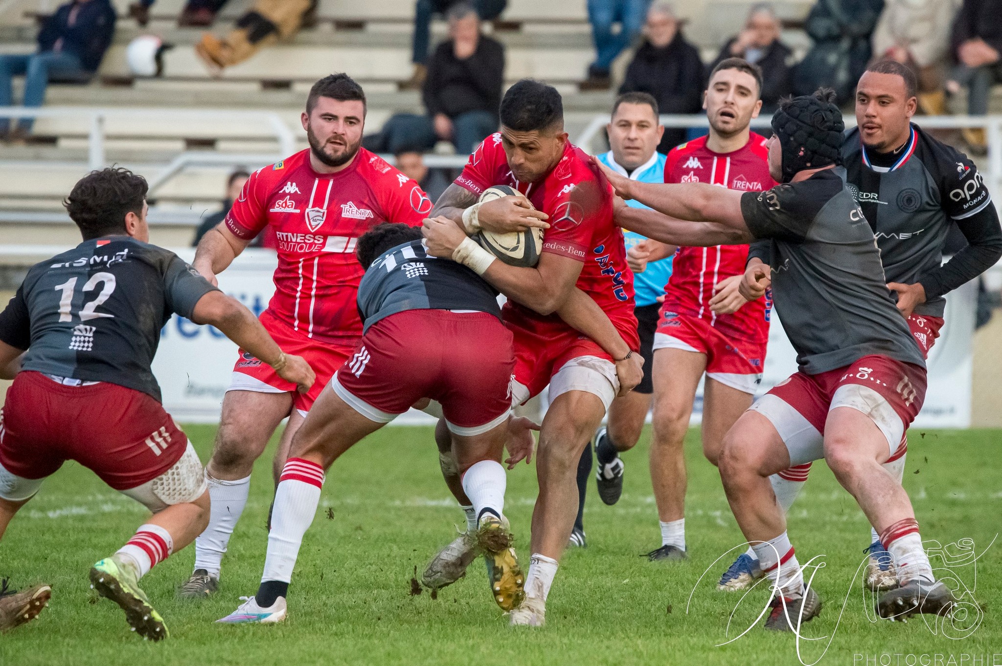  Stade Olympique Voironnais - AS Monaco Rugby - Rugby - Fed2 2023 - Voiron (29) vs (26) Monaco (#F223VOIMON12) Photo by: Karine Valentin | Siuxy Sports 2023-12-10