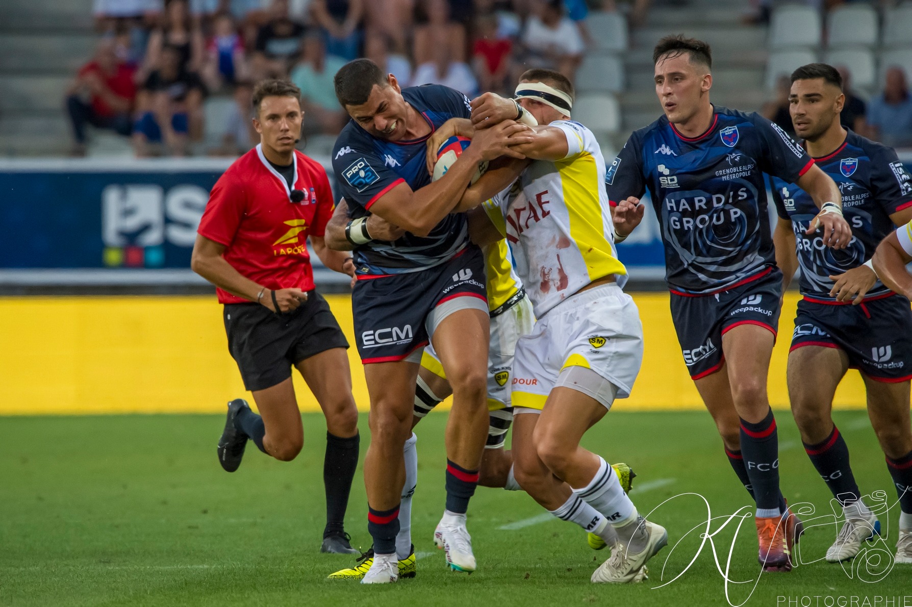  FC Grenoble Rugby - Stade Montois - Rugby - FC Grenoble (30) VS (25) Stade Montois (#2023FCGSM08) Photo by: Karine Valentin | Siuxy Sports 2023-08-18
