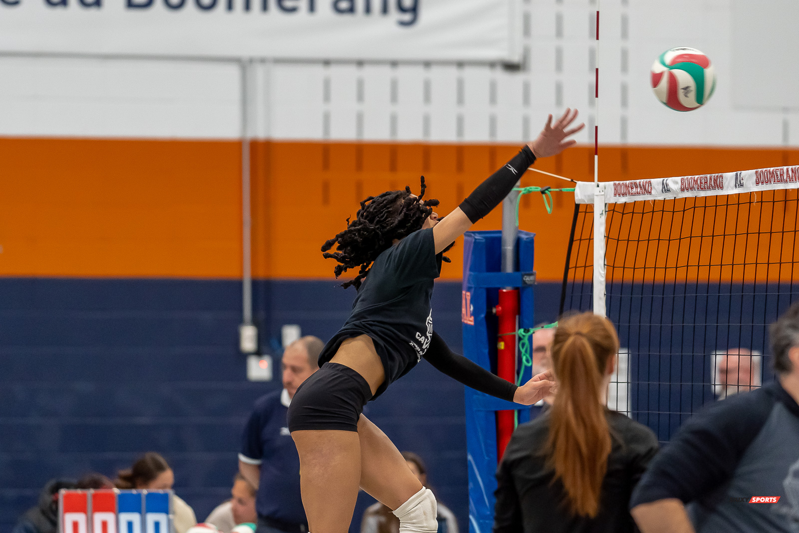  Cégep André Laurendeau - Collège Bois-de-Boulogne - Volleyball - RSEQ - 2023 Volley F - André Laurendeau (1) vs (3) Bois-de-Boulogne (#RSEQ2023ALvBBR01) Photo by: Dan Taylor-Morin | Siuxy Sports 2023-01-19