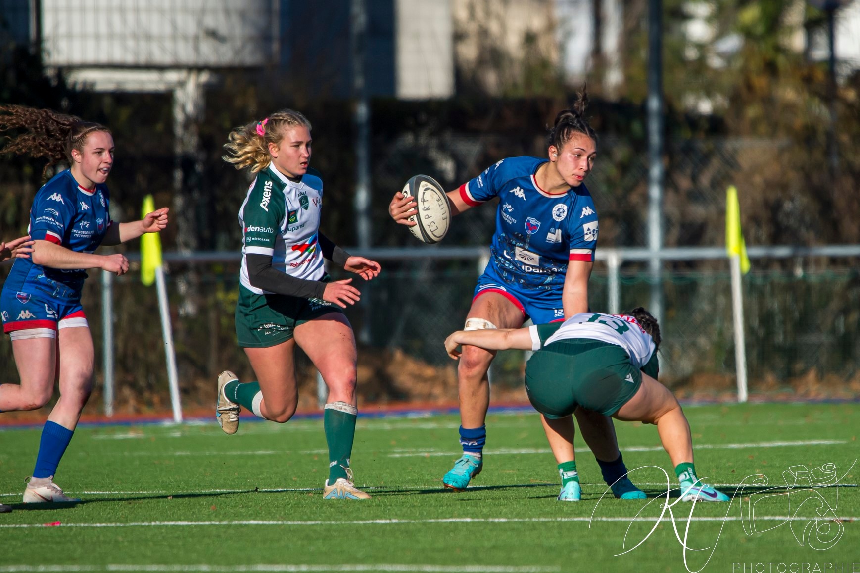 Manaé FELEU - Florine THIRON -  FC Grenoble Rugby - Section Paloise - Rugby - Elite 1 2023 - FC Grenoble (48) vs (12) Lons Section Paloise (#EL123FCGLSP12) Photo by: Karine Valentin | Siuxy Sports 2023-12-17