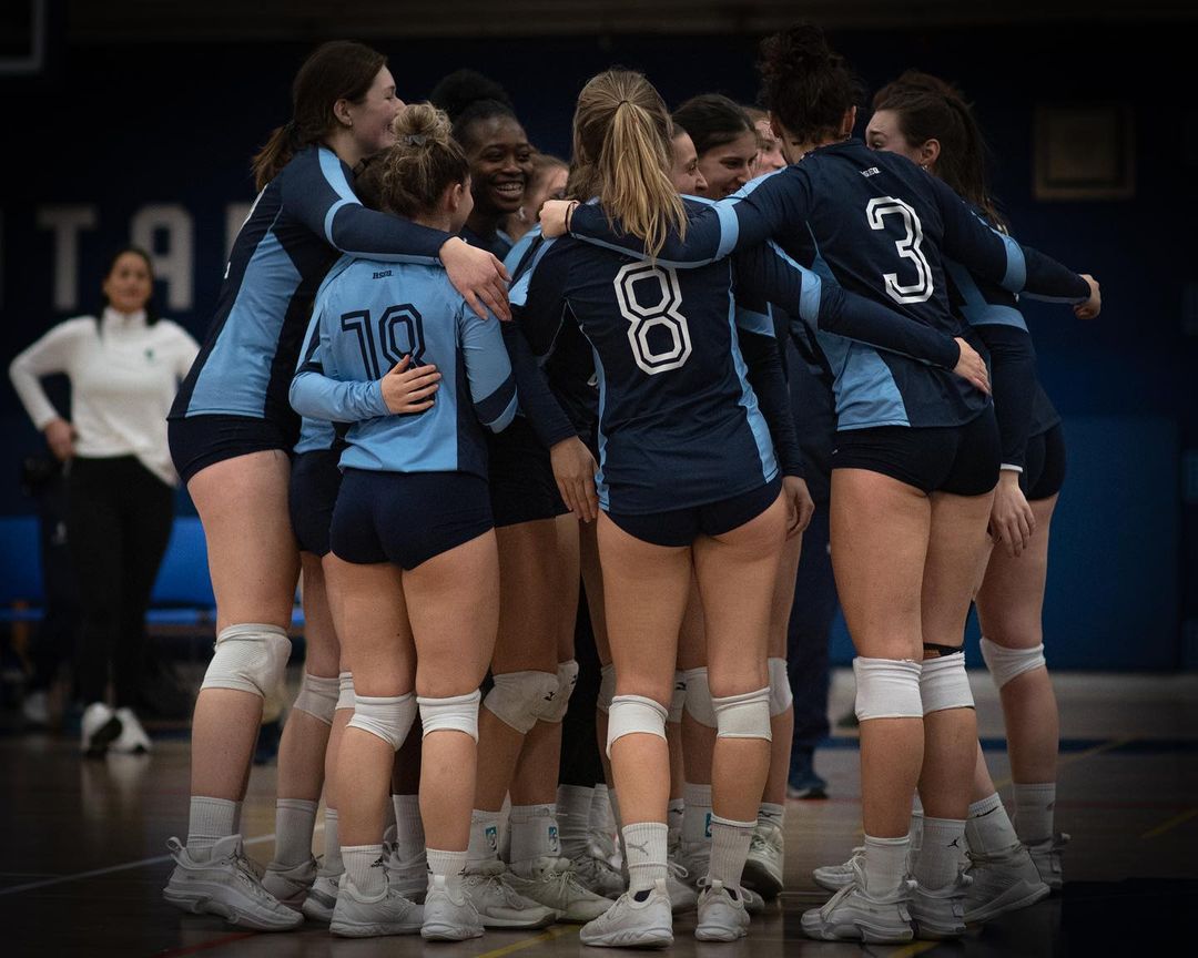 Laura CÔTÉ-COLLIN - Erlande DACILIA - Ariane PELOSSE - Anica PINEAULT -  Université du Québec à Montréal - Université du Québec à Trois-Rivières - Volleyball - RSEQ - 2023 Volley F - UQAM (3) vs (0) UQTR (Match) (#RSEQ2023UQAMvUQTR04) Photo by: Ali El Kacemi | Siuxy Sports 2023-02-12