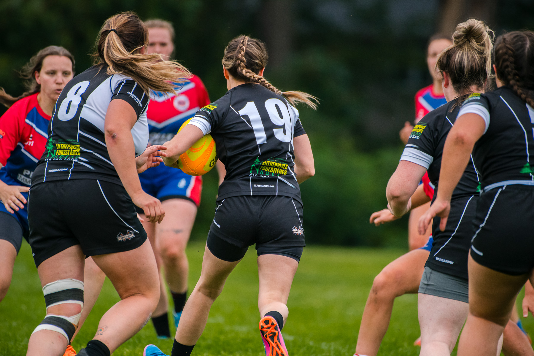  Saint-Georges Lumberjacks - Braves de Trois-Rivières - Rugby - RUGBY QUÉBEC FINALES LPR2 F SÉNIORS 2023 SAB QC- SG Lumberjacks vs Braves Trois-Rivières (#RQF2023LPR2SF1) Photo by: Simon Duquette | Siuxy Sports 2023-08-19