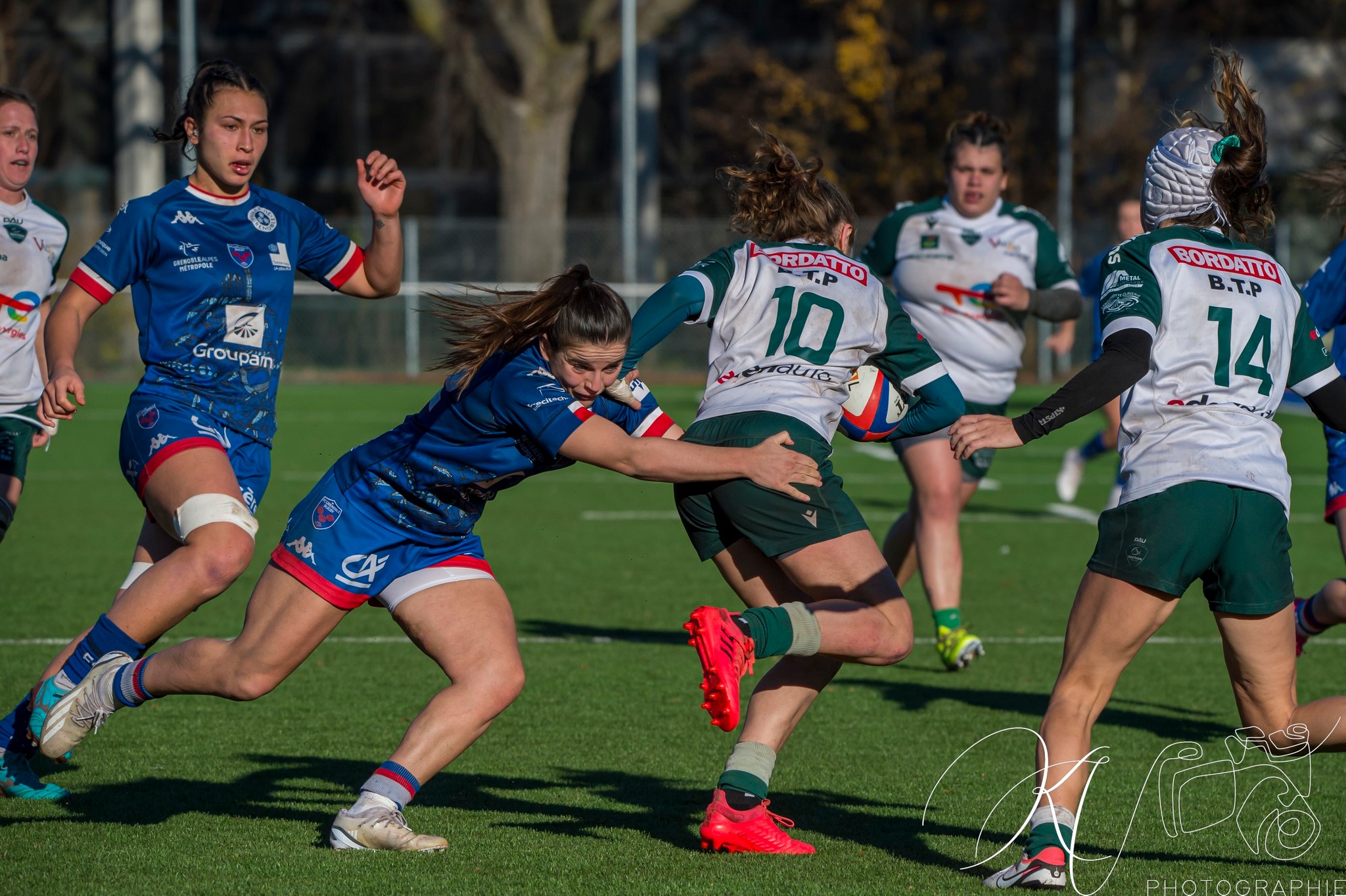 Manaé FELEU - Enoé NERI -  FC Grenoble Rugby - Section Paloise - Rugby - Elite 1 2023 - FC Grenoble (48) vs (12) Lons Section Paloise (#EL123FCGLSP12) Photo by: Karine Valentin | Siuxy Sports 2023-12-17