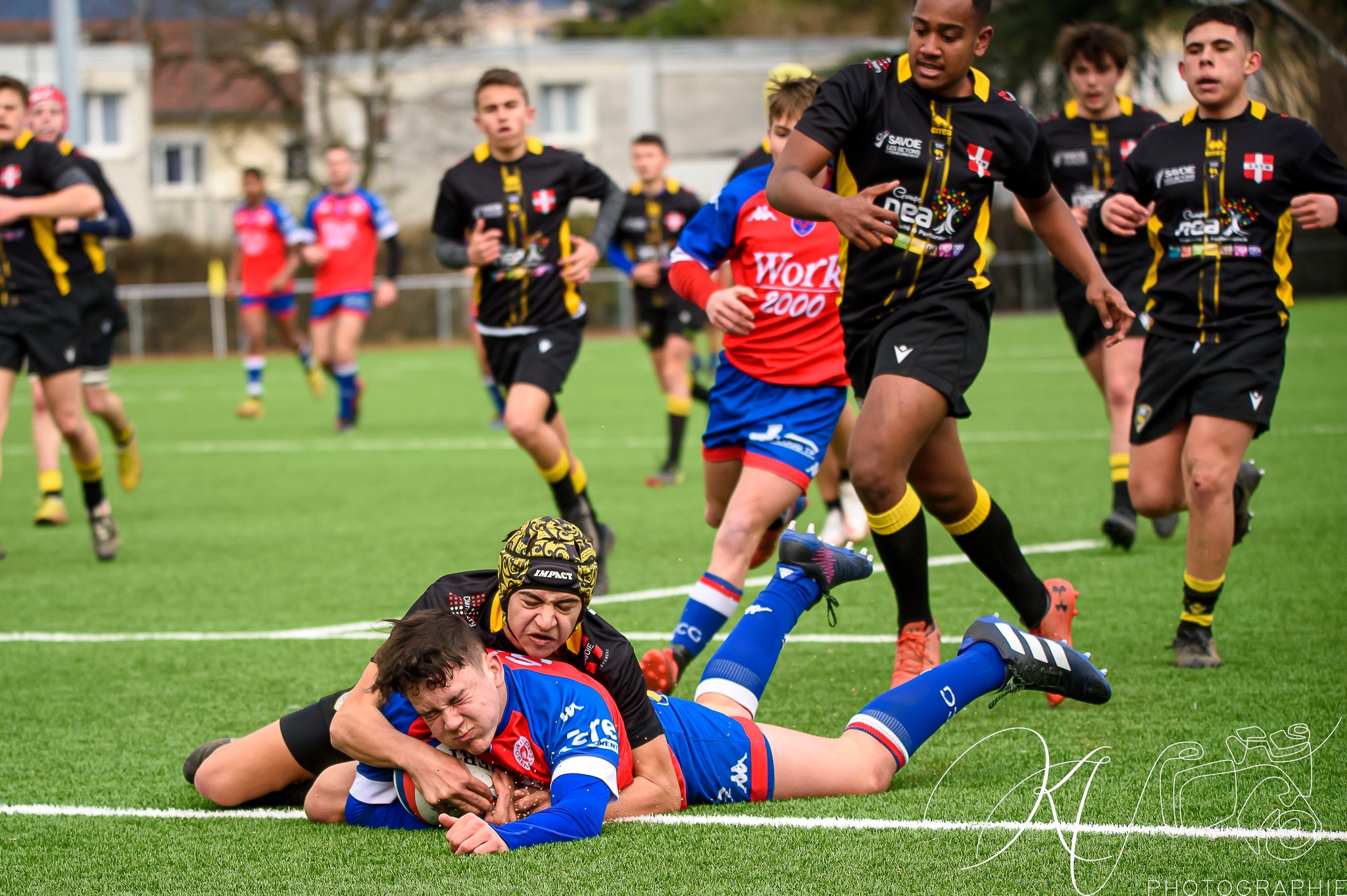  FC Grenoble Rugby - Stade Olympique de Chambéry rugby - Rugby - Alamercery (Amical) - FCG vs SOC (#2023AlamFCGSOC02) Photo by: Karine Valentin | Siuxy Sports 2023-02-25