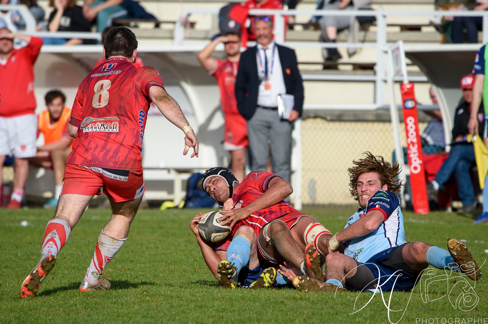  Stade Olympique Voironnais - Saint-Marcellin Sports - Rugby - Stade Olympique Voironnais (28) vs (31) Saint-Marcellin Sports (#2023SOVSMS03) Photo by: Karine Valentin | Siuxy Sports 2023-03-12