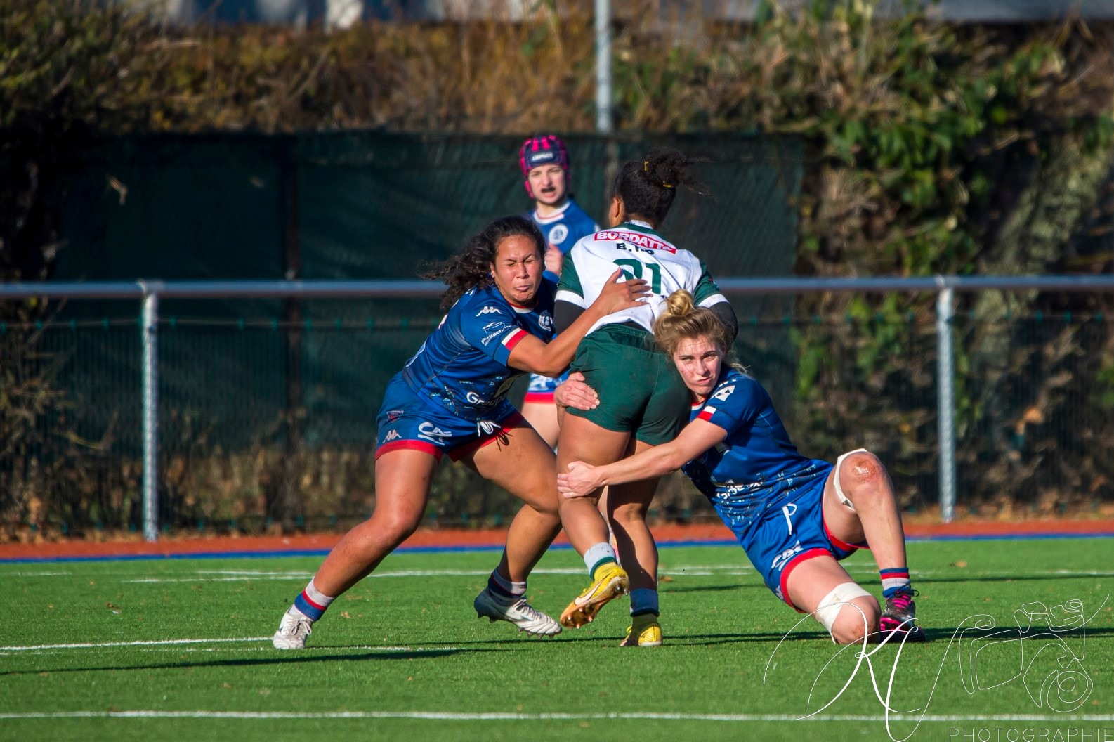 Lea CHAMPON - Téani FELEU -  FC Grenoble Rugby - Section Paloise - Rugby - Elite 1 2023 - FC Grenoble (48) vs (12) Lons Section Paloise (#EL123FCGLSP12) Photo by: Karine Valentin | Siuxy Sports 2023-12-17