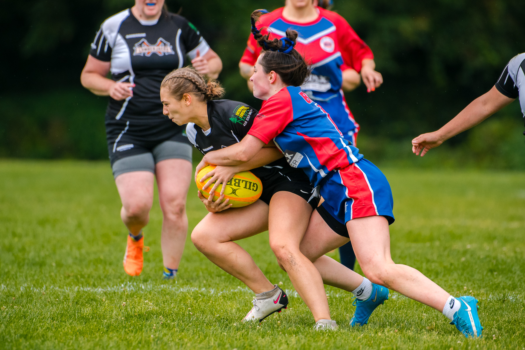  Saint-Georges Lumberjacks - Braves de Trois-Rivières - Rugby - RUGBY QUÉBEC FINALES LPR2 F SÉNIORS 2023 SAB QC- SG Lumberjacks vs Braves Trois-Rivières (#RQF2023LPR2SF1) Photo by: Simon Duquette | Siuxy Sports 2023-08-19