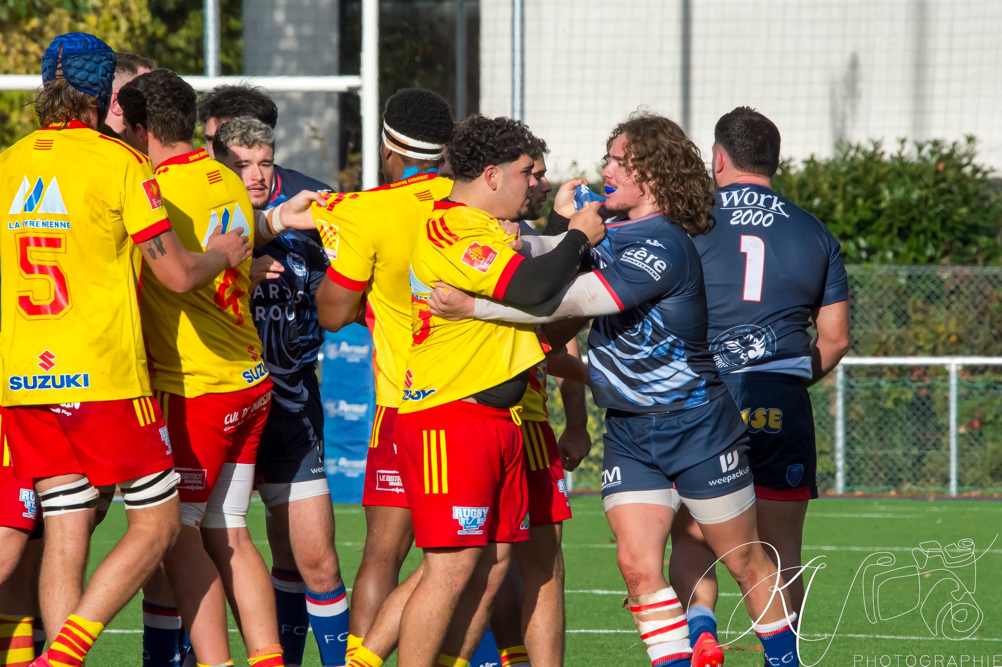  FC Grenoble Rugby - US Arlequins Perpignanais - Rugby - 2023 Espoirs- FC GRENOBLE VS US Arlequins Perpignanais (#2023ESPFCGUSAP11) Photo by: Karine Valentin | Siuxy Sports 2023-11-23
