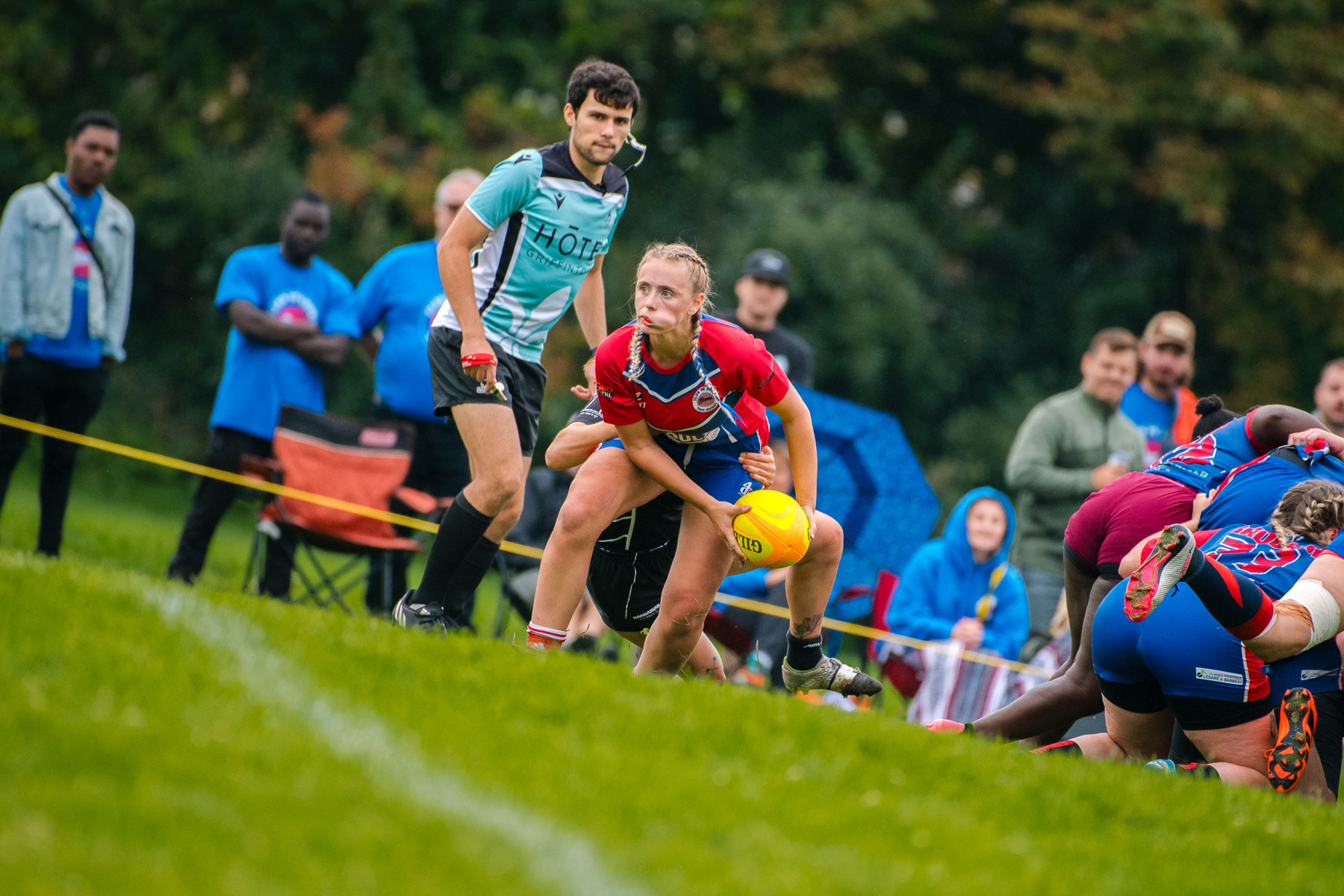  Saint-Georges Lumberjacks - Braves de Trois-Rivières - Rugby - RUGBY QUÉBEC FINALES LPR2 F SÉNIORS 2023 SAB QC- SG Lumberjacks vs Braves Trois-Rivières (#RQF2023LPR2SF1) Photo by: Simon Duquette | Siuxy Sports 2023-08-19