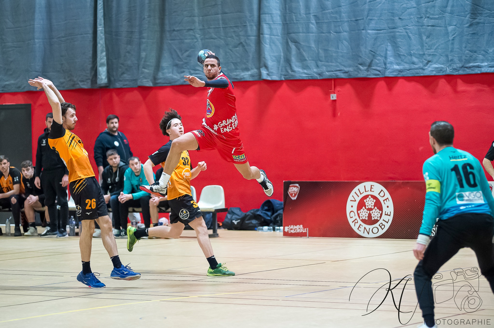  Grenoble SMH Métropole Isère Handball - HBC Aix en Savoie - Handball - GSMH Métro Isère Hanball (34) vs (24) HBC Aix en Savoie (#2023GSMHMIHvHBCAES) Photo by: Karine Valentin | Siuxy Sports 2023-02-04