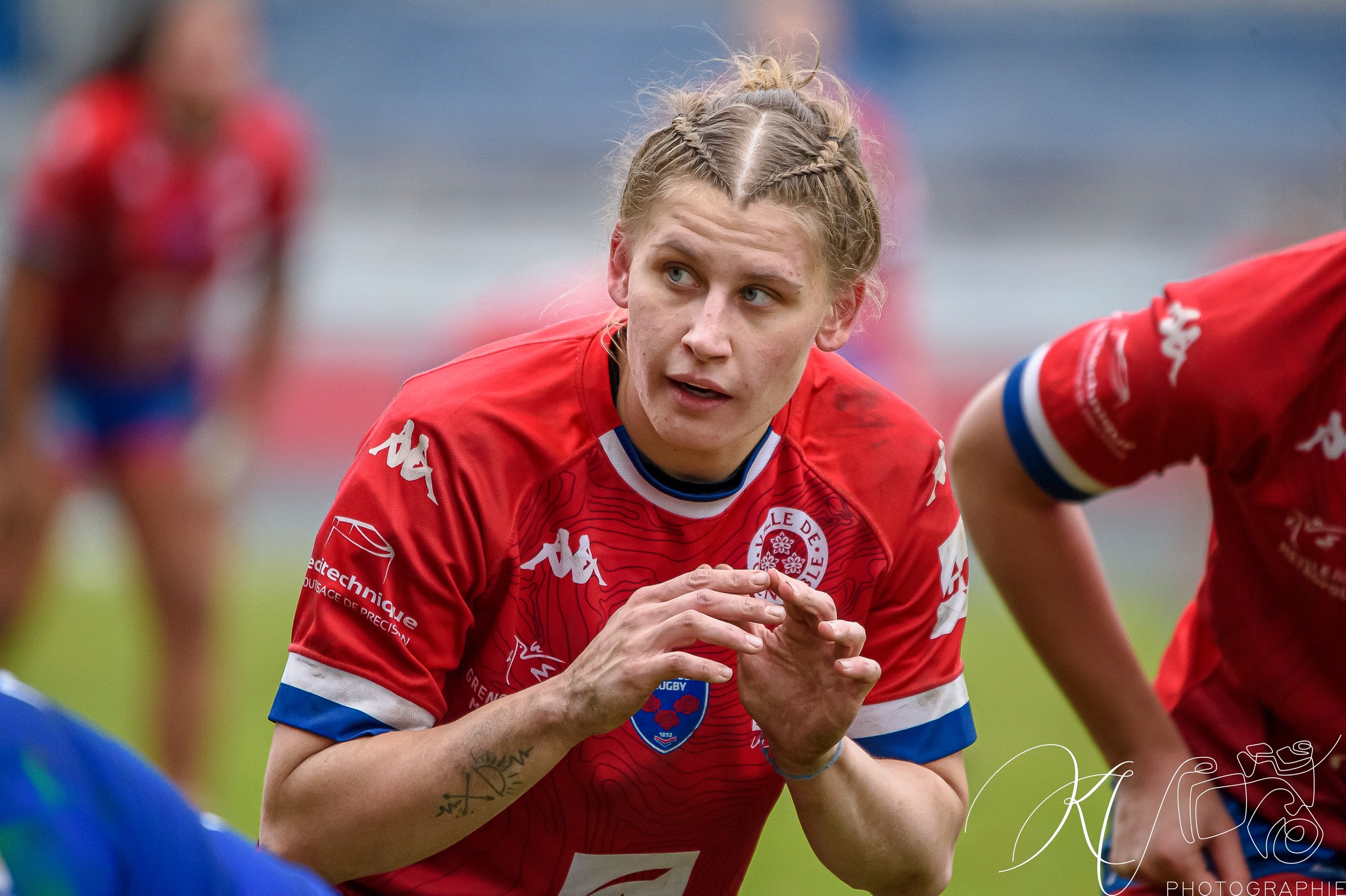 Emeline GROS -  FC Grenoble Rugby - Lille Métropole Rugby Club Villeneuvois - Rugby - FCG Amazones (18) VS (16) LMRCV (#2023FCGvsLMRCV01) Photo by: Karine Valentin | Siuxy Sports 2023-01-08