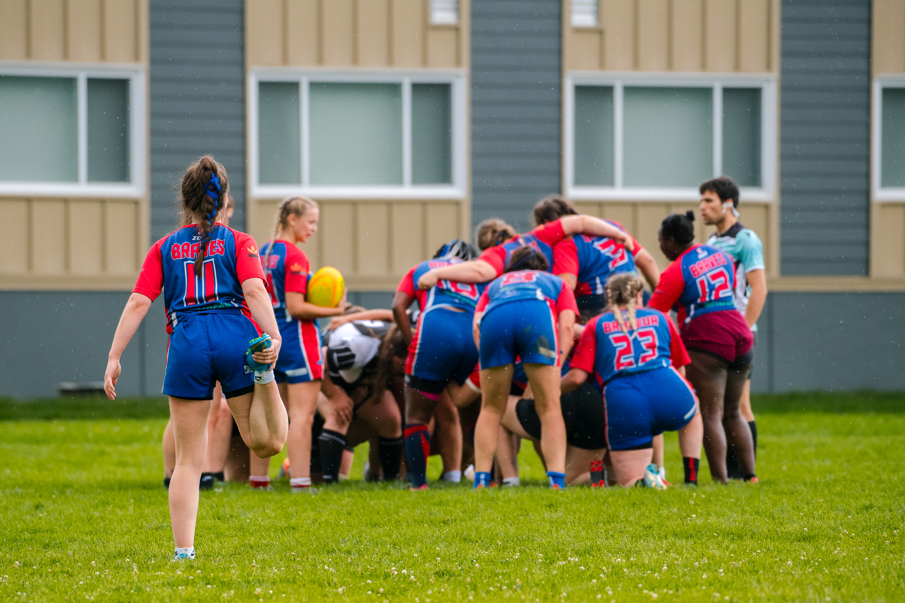  Saint-Georges Lumberjacks - Braves de Trois-Rivières - Rugby - RUGBY QUÉBEC FINALES LPR2 F SÉNIORS 2023 SAB QC- SG Lumberjacks vs Braves Trois-Rivières (#RQF2023LPR2SF1) Photo by: Simon Duquette | Siuxy Sports 2023-08-19