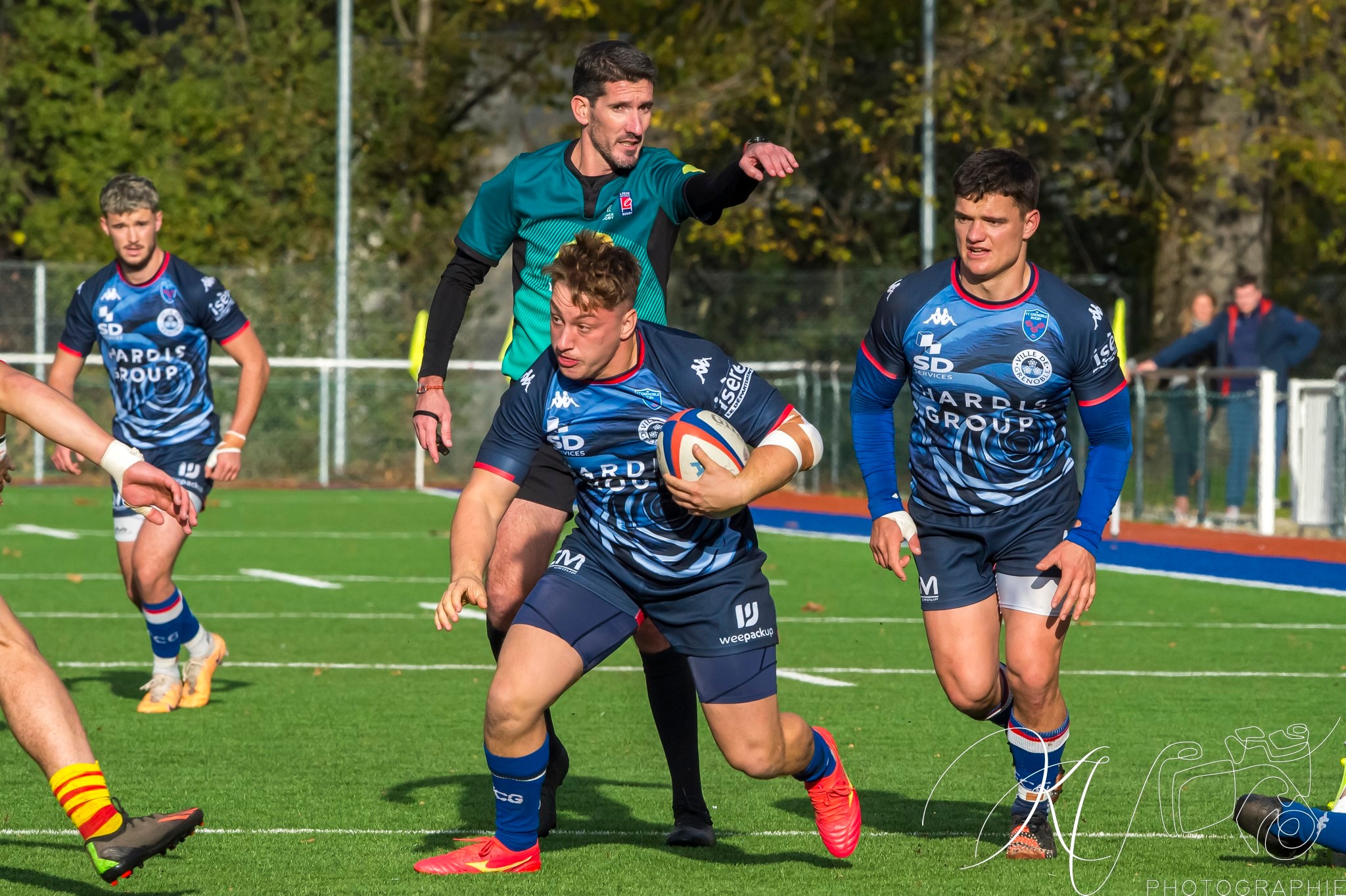  FC Grenoble Rugby - US Arlequins Perpignanais - Rugby - 2023 Espoirs- FC GRENOBLE VS US Arlequins Perpignanais (#2023ESPFCGUSAP11) Photo by: Karine Valentin | Siuxy Sports 2023-11-23