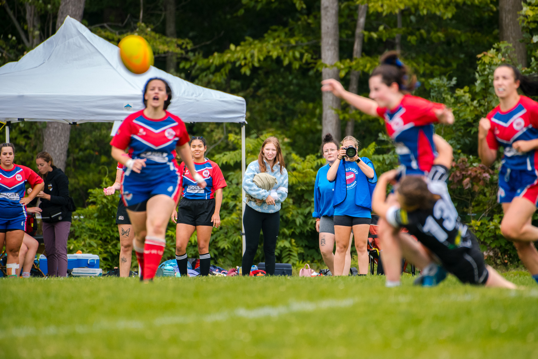  Saint-Georges Lumberjacks - Braves de Trois-Rivières - Rugby - RUGBY QUÉBEC FINALES LPR2 F SÉNIORS 2023 SAB QC- SG Lumberjacks vs Braves Trois-Rivières (#RQF2023LPR2SF1) Photo by: Simon Duquette | Siuxy Sports 2023-08-19