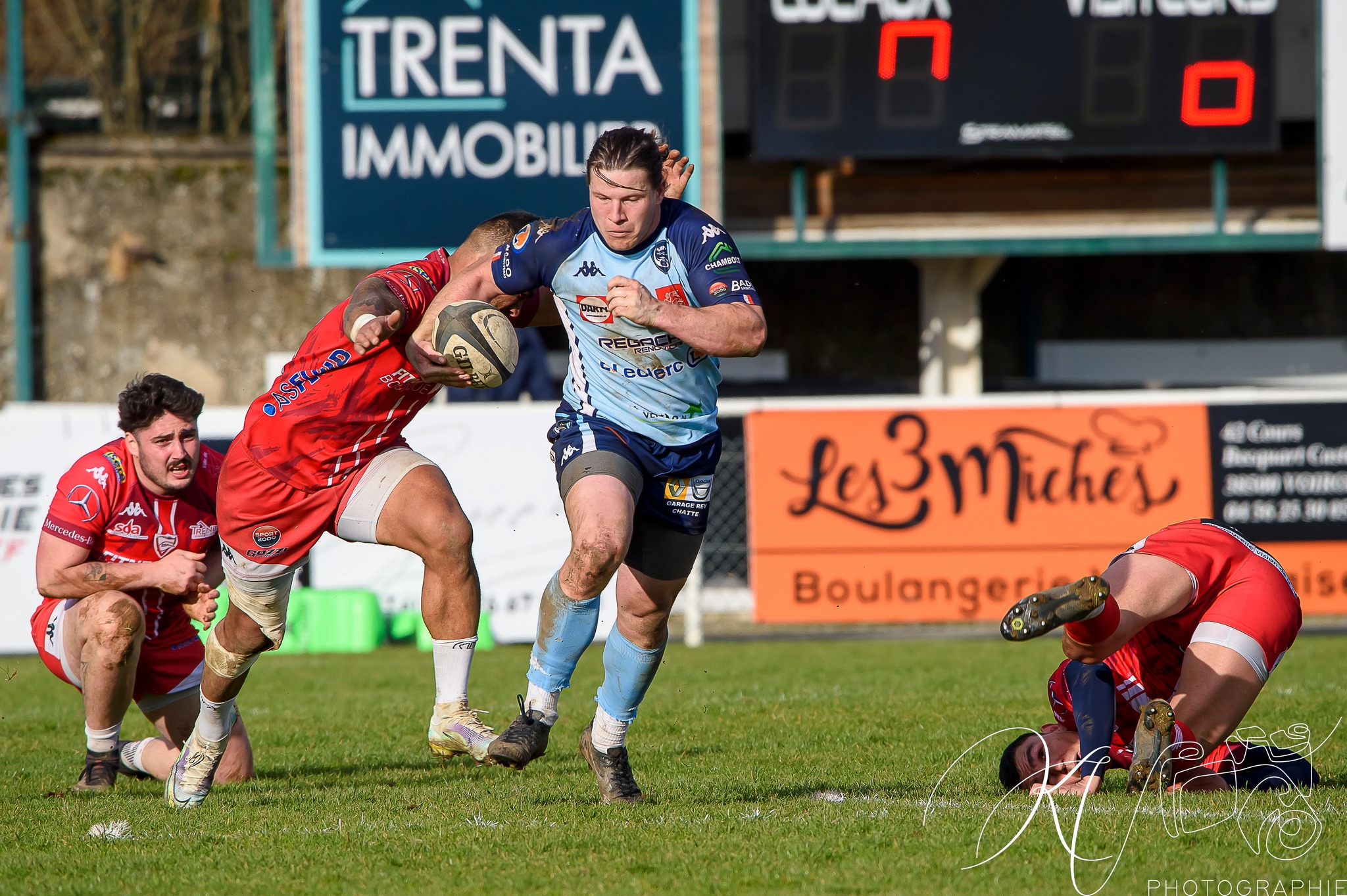  Stade Olympique Voironnais - Saint-Marcellin Sports - Rugby - Stade Olympique Voironnais (28) vs (31) Saint-Marcellin Sports (#2023SOVSMS03) Photo by: Karine Valentin | Siuxy Sports 2023-03-12