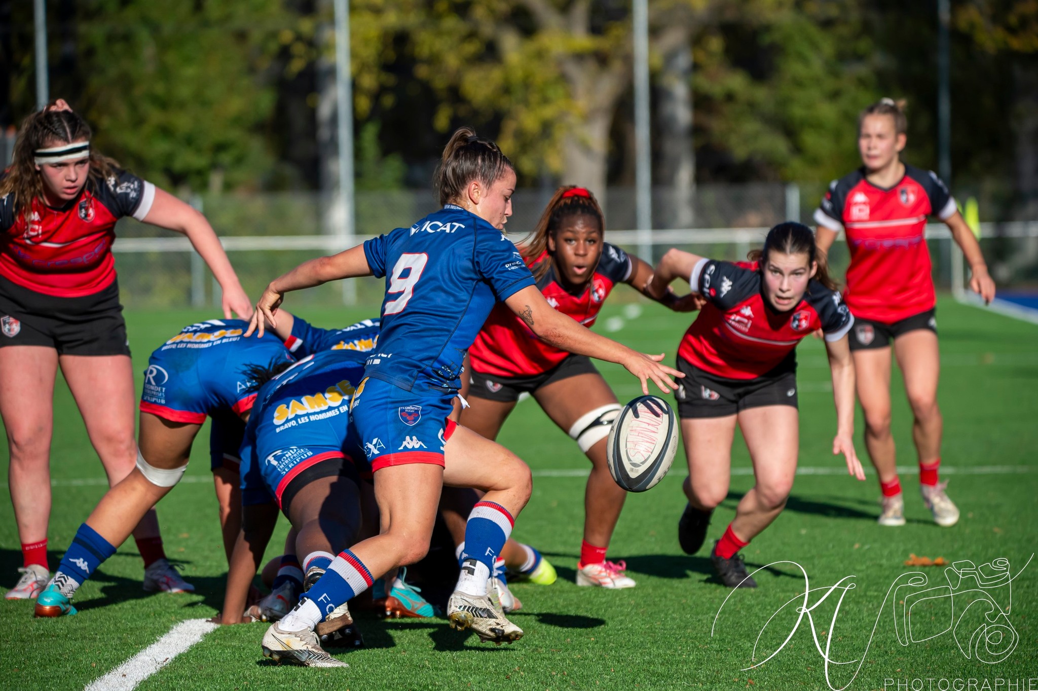 FC Grenoble Rugby - Stade Rennais Rugby - Rugby - Elite 2023 - Amazones FC Grenoble (34) vs (12) Stade Rennais Rugby (#2023FCGSRR11) Photo by: Karine Valentin | Siuxy Sports 2023-11-23