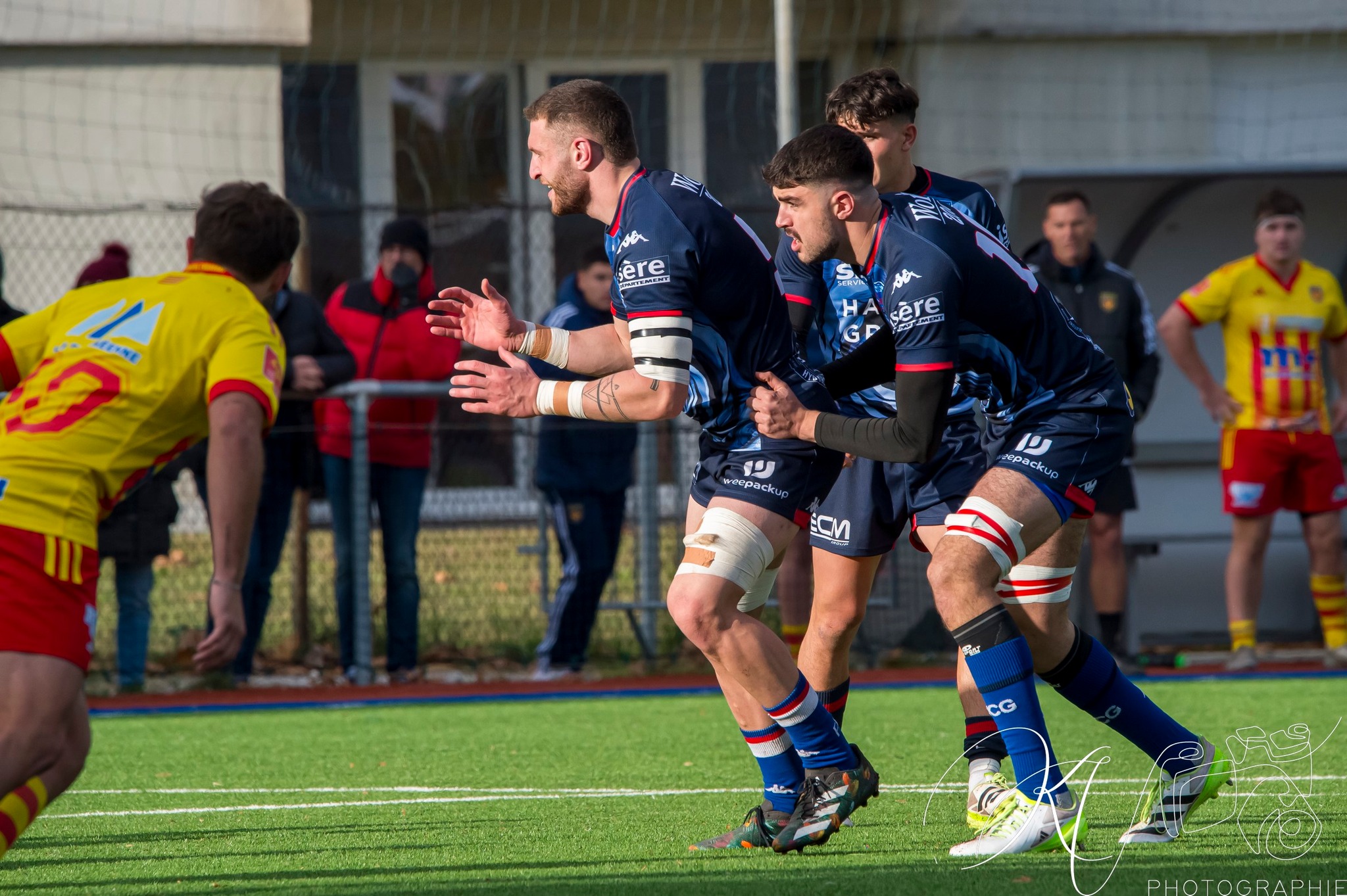  FC Grenoble Rugby - US Arlequins Perpignanais - Rugby - 2023 Espoirs- FC GRENOBLE VS US Arlequins Perpignanais (#2023ESPFCGUSAP11) Photo by: Karine Valentin | Siuxy Sports 2023-11-23