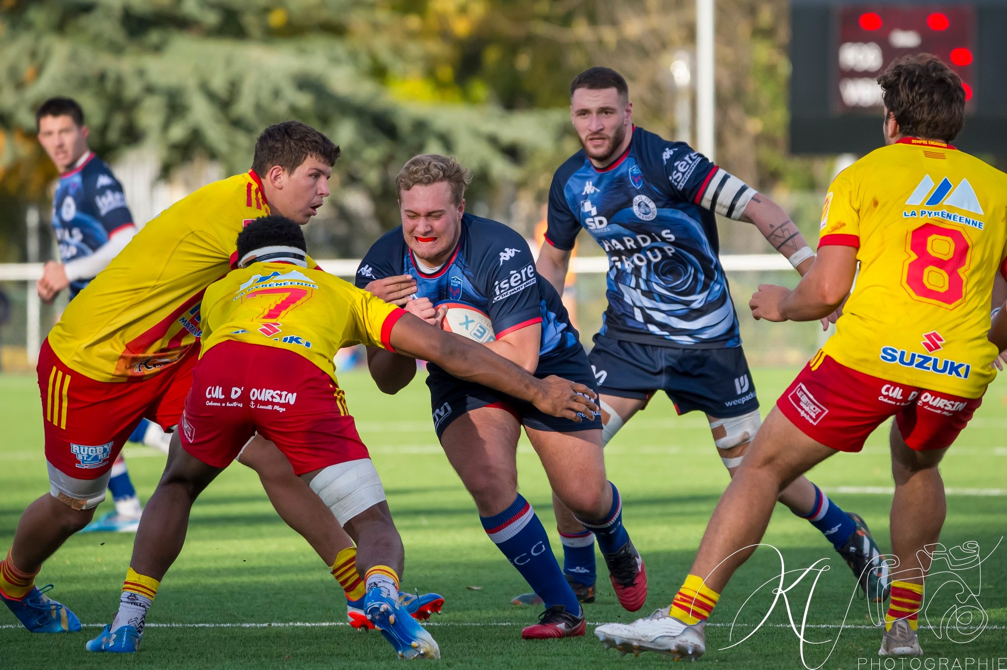  FC Grenoble Rugby - US Arlequins Perpignanais - Rugby - 2023 Espoirs- FC GRENOBLE VS US Arlequins Perpignanais (#2023ESPFCGUSAP11) Photo by: Karine Valentin | Siuxy Sports 2023-11-23