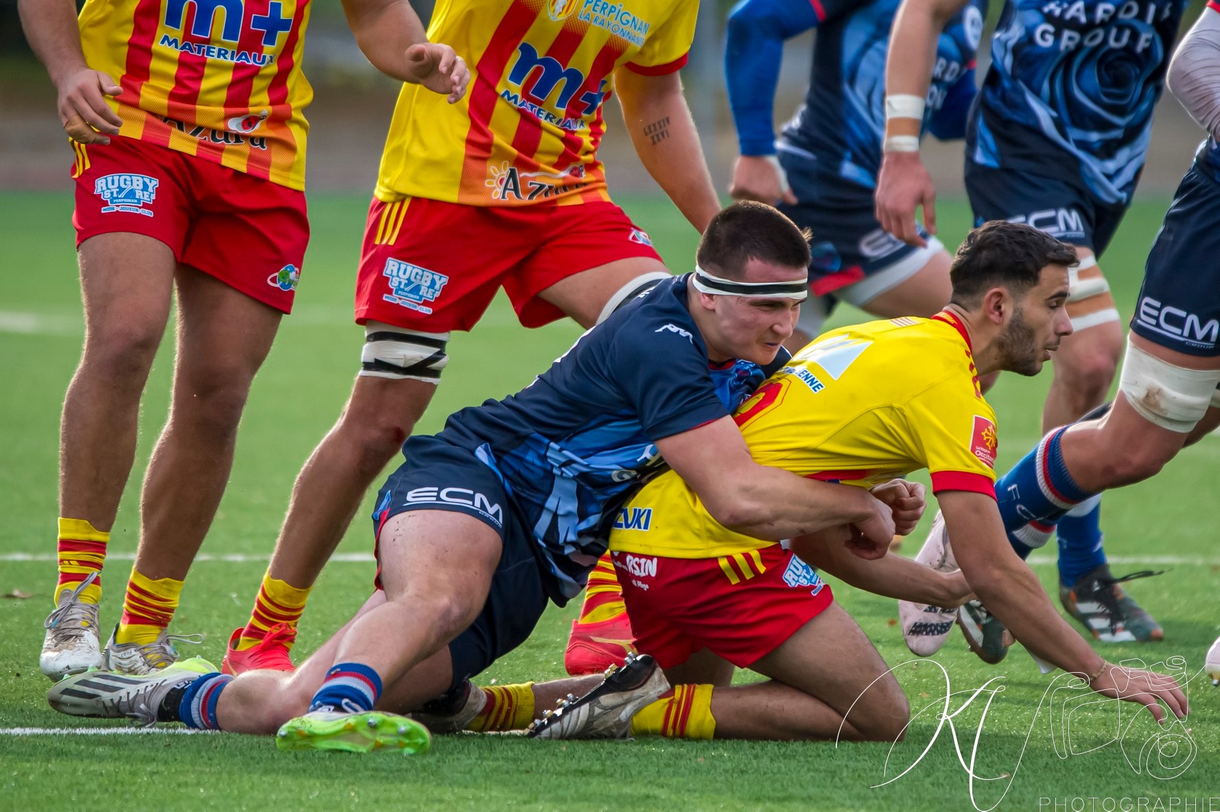  FC Grenoble Rugby - US Arlequins Perpignanais - Rugby - 2023 Espoirs- FC GRENOBLE VS US Arlequins Perpignanais (#2023ESPFCGUSAP11) Photo by: Karine Valentin | Siuxy Sports 2023-11-23