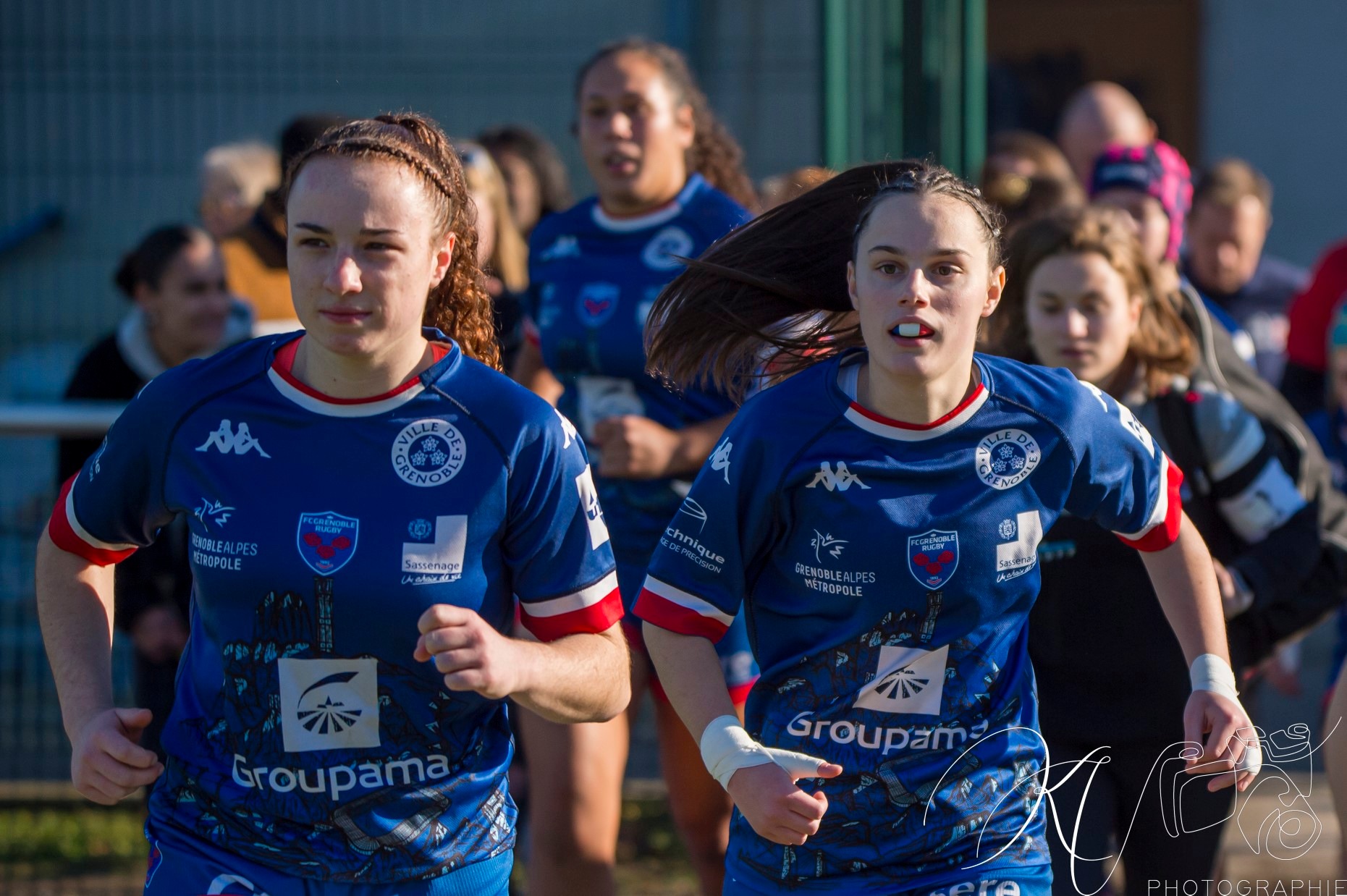 Téani FELEU - Florine THIRON -  FC Grenoble Rugby - Section Paloise - Rugby - Elite 1 2023 - FC Grenoble (48) vs (12) Lons Section Paloise (#EL123FCGLSP12) Photo by: Karine Valentin | Siuxy Sports 2023-12-17