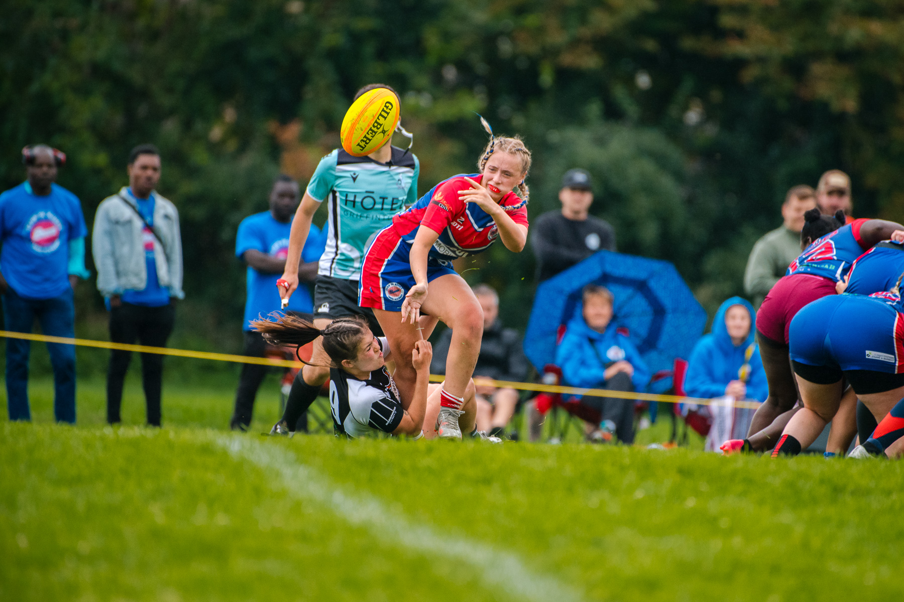  Saint-Georges Lumberjacks - Braves de Trois-Rivières - Rugby - RUGBY QUÉBEC FINALES LPR2 F SÉNIORS 2023 SAB QC- SG Lumberjacks vs Braves Trois-Rivières (#RQF2023LPR2SF1) Photo by: Simon Duquette | Siuxy Sports 2023-08-19