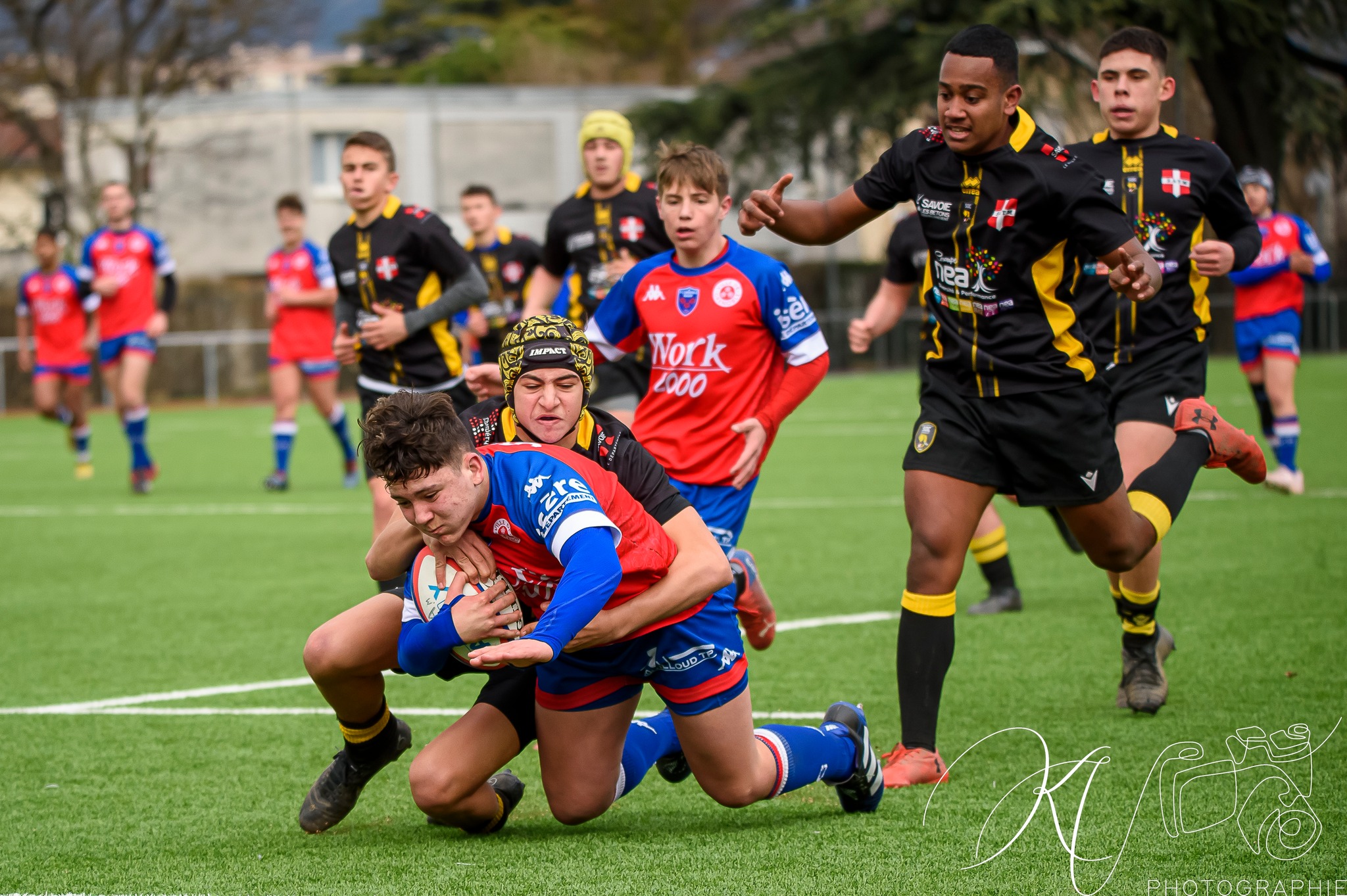  FC Grenoble Rugby - Stade Olympique de Chambéry rugby - Rugby - Alamercery (Amical) - FCG vs SOC (#2023AlamFCGSOC02) Photo by: Karine Valentin | Siuxy Sports 2023-02-25