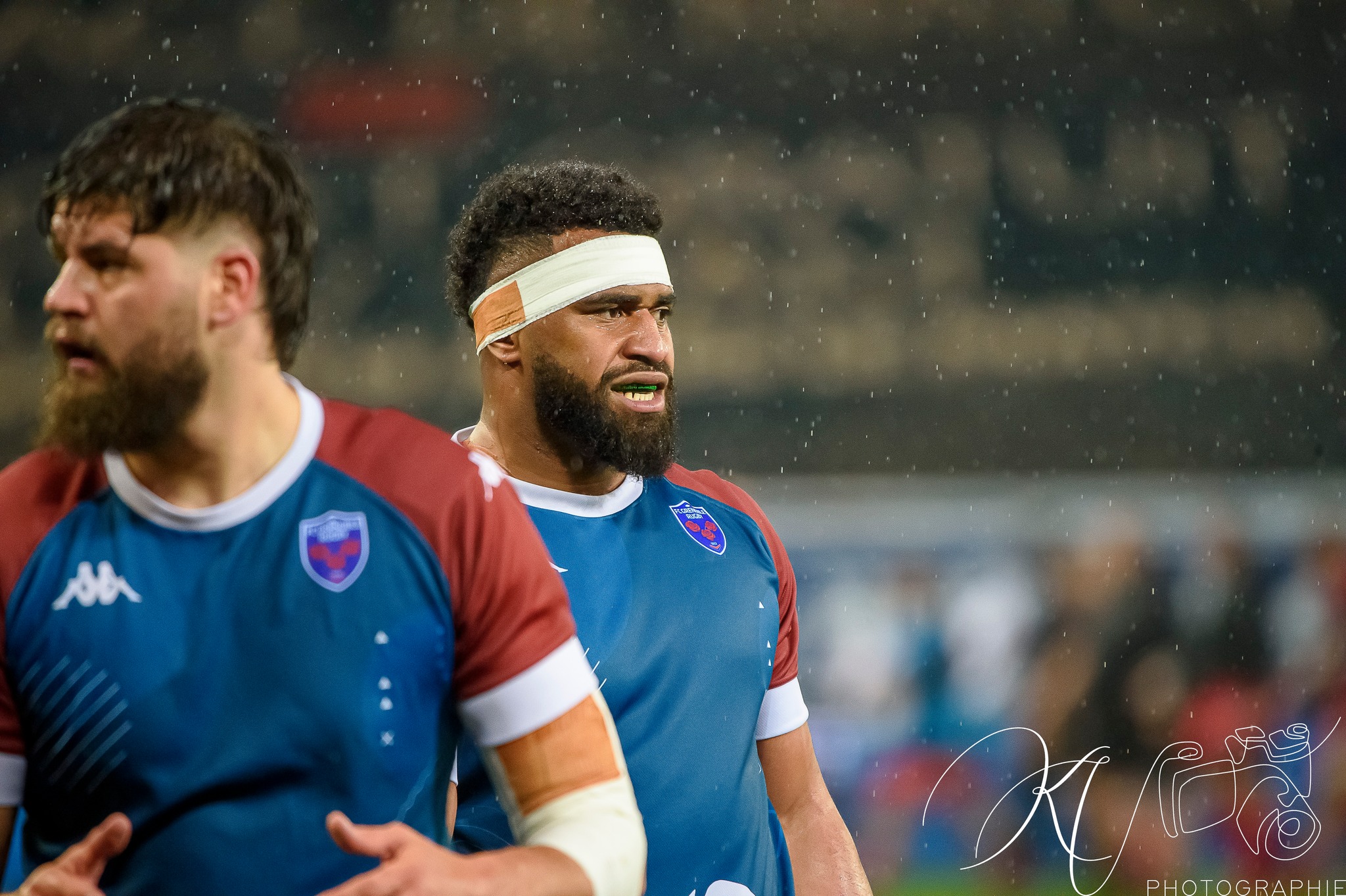 Thomas LAINAULT - Pio MUARUA -  FC Grenoble Rugby - US Oyonnax Rugby - Rugby - FC Grenoble (24) vs (28) US Oyonnax Rugby (#2023FCGvOYO03) Photo by: Karine Valentin | Siuxy Sports 2023-03-24