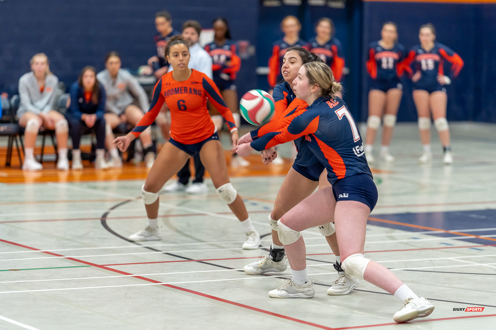  Cégep André Laurendeau - Collège Bois-de-Boulogne - Volleyball - RSEQ - 2023 Volley F - André Laurendeau (1) vs (3) Bois-de-Boulogne (#RSEQ2023ALvBBR01) Photo by: Dan Taylor-Morin | Siuxy Sports 2023-01-19