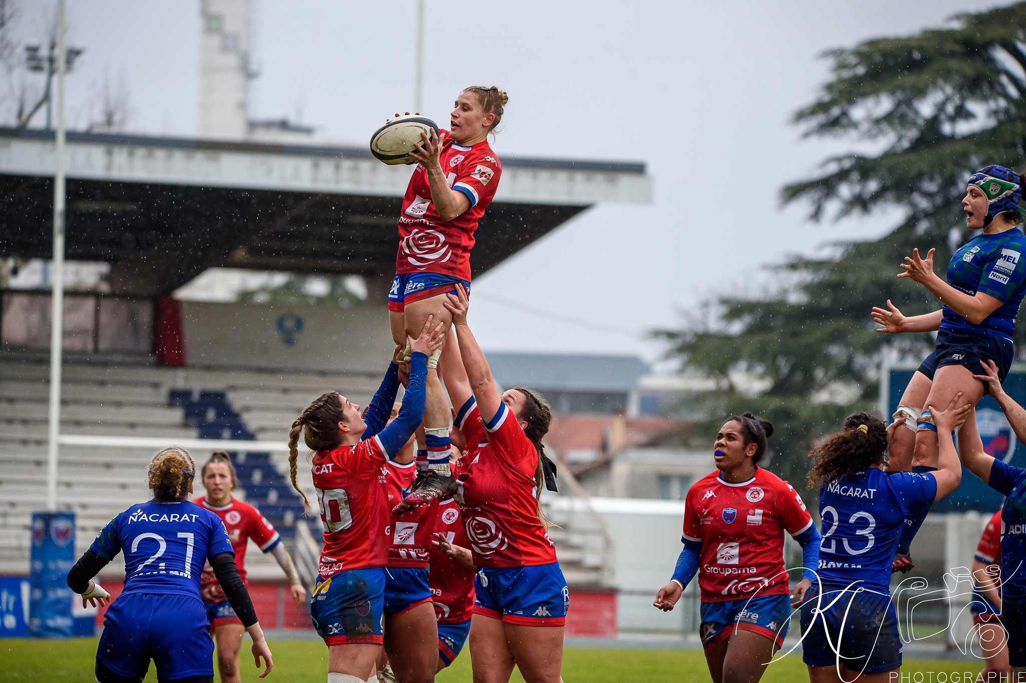  FC Grenoble Rugby - Lille Métropole Rugby Club Villeneuvois - Rugby - FCG Amazones (18) VS (16) LMRCV (#2023FCGvsLMRCV01) Photo by: Karine Valentin | Siuxy Sports 2023-01-08