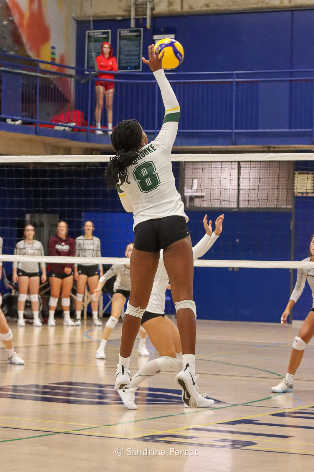 Jaël-Esther TELFORT -  Université de Sherbrooke -  - Volleyball - UQAM Invitational 2022 - Vert et Or (#2022UQAMINV05) Photo by: Sandrine Pertot | Siuxy Sports 2022-09-24