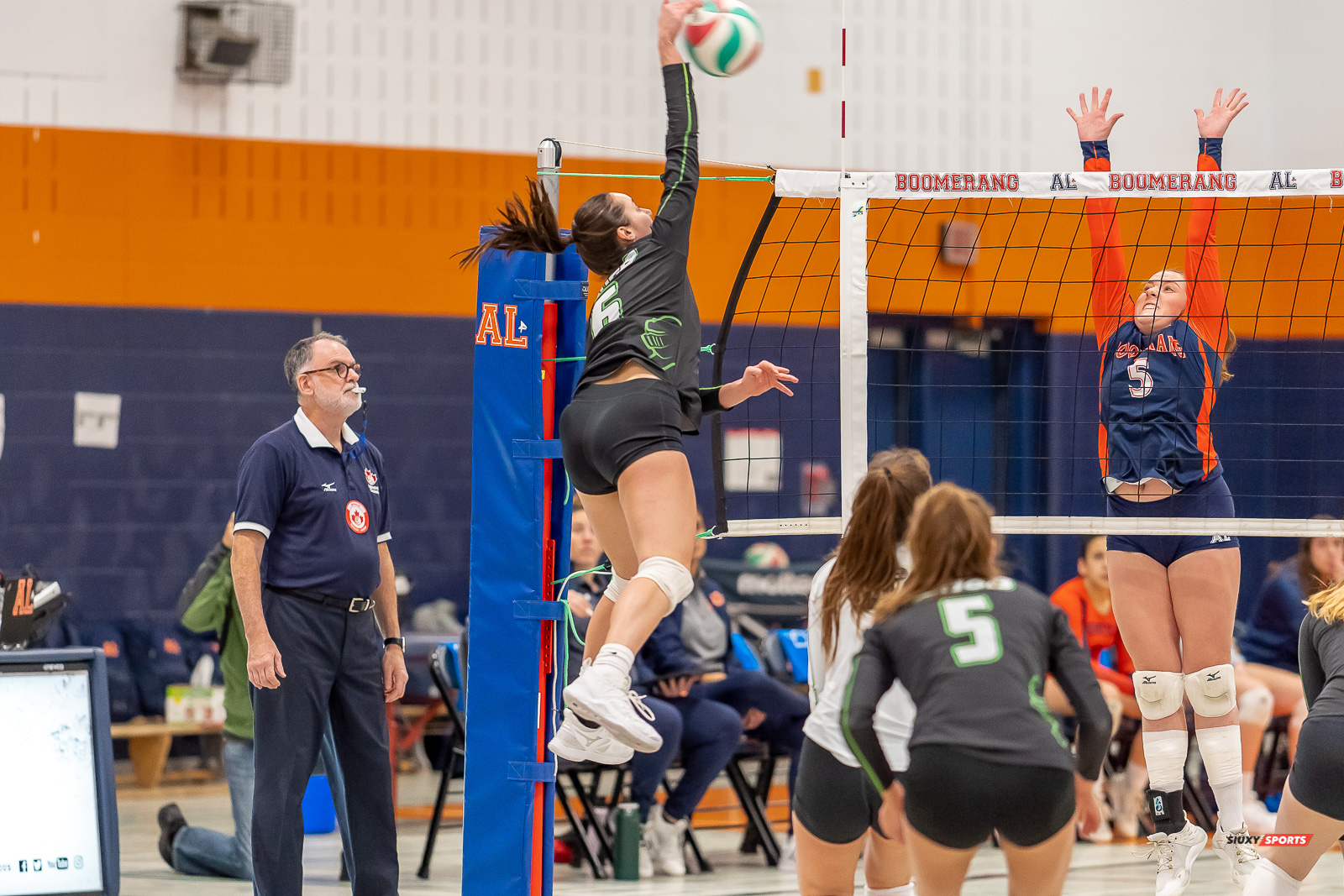  Cégep André Laurendeau - Collège Bois-de-Boulogne - Volleyball - RSEQ - 2023 Volley F - André Laurendeau (1) vs (3) Bois-de-Boulogne (#RSEQ2023ALvBBR01) Photo by: Dan Taylor-Morin | Siuxy Sports 2023-01-19