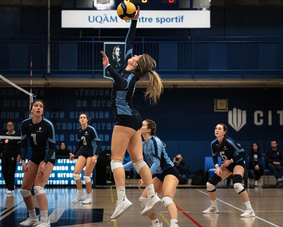 Laura CÔTÉ-COLLIN -  Université du Québec à Montréal - Université de Montréal - Volleyball - RSEQ - 2023 VOLLEY F - UQAM (3) VS (2) UNIVERSITÉ DE MONTRÉAL (#RSEQ2023UQAMUDM02) Photo by: Ali El Kacemi | Siuxy Sports 2023-02-05