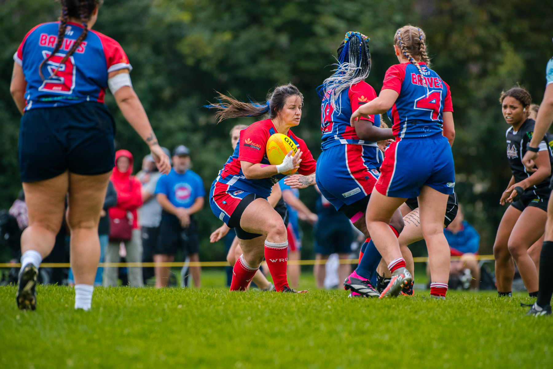  Saint-Georges Lumberjacks - Braves de Trois-Rivières - Rugby - RUGBY QUÉBEC FINALES LPR2 F SÉNIORS 2023 SAB QC- SG Lumberjacks vs Braves Trois-Rivières (#RQF2023LPR2SF1) Photo by: Simon Duquette | Siuxy Sports 2023-08-19