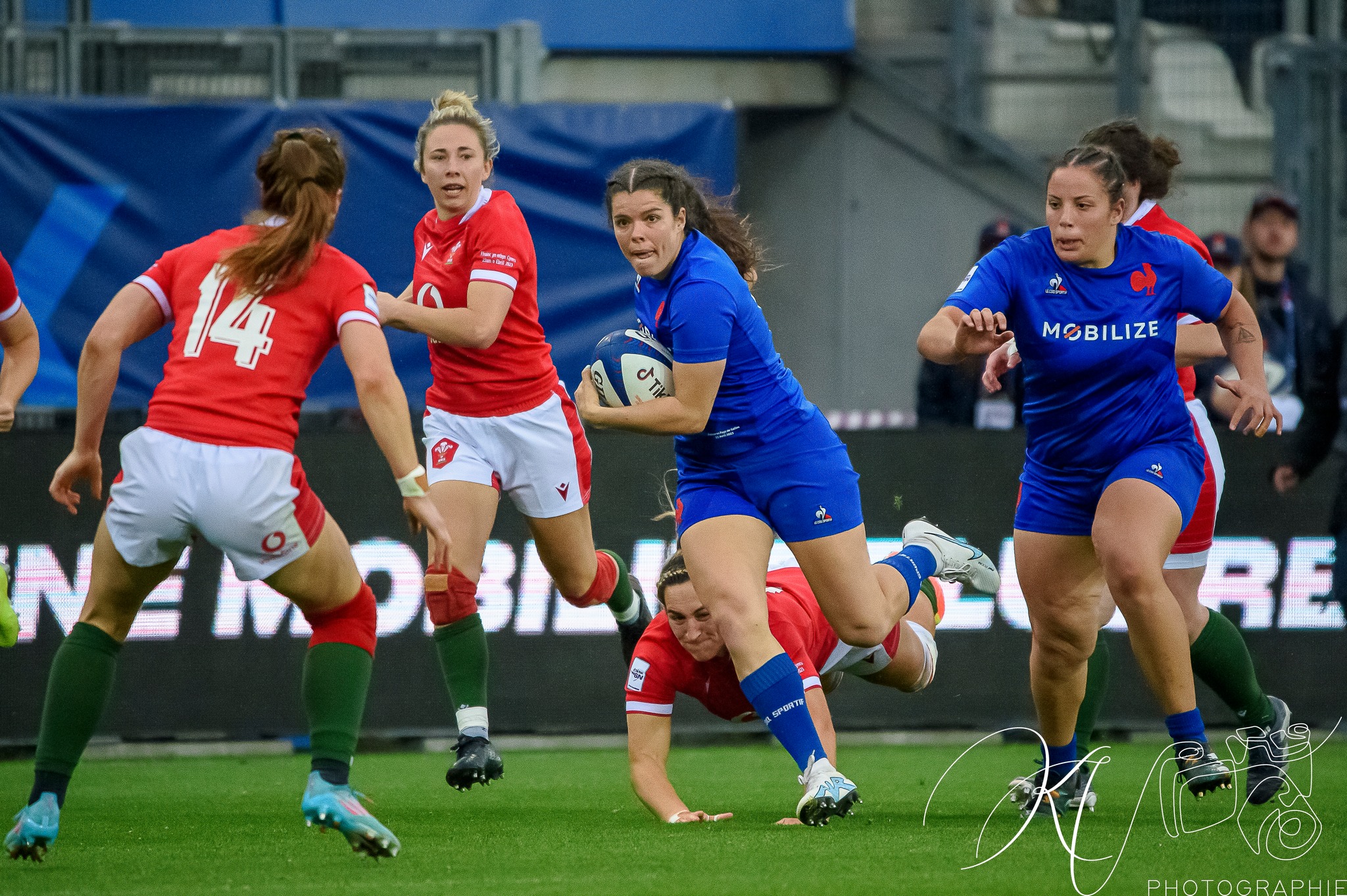  Équipe feminin de France de rugby à XV - Wales national rugby union team (W) - Rugby - 2023 - Tournoi des Six Nations - XV de France Féminin (39) vs (14) Pays de Galles (#20236NFRAPDG04) Photo by: Karine Valentin | Siuxy Sports 2023-04-23