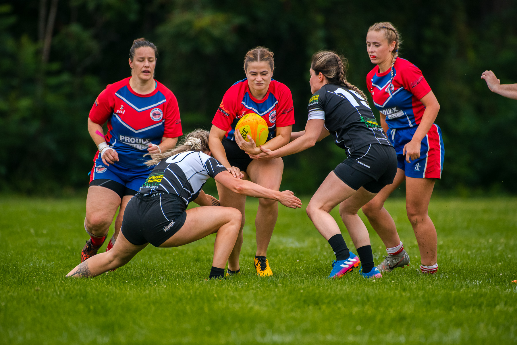  Saint-Georges Lumberjacks - Braves de Trois-Rivières - Rugby - RUGBY QUÉBEC FINALES LPR2 F SÉNIORS 2023 SAB QC- SG Lumberjacks vs Braves Trois-Rivières (#RQF2023LPR2SF1) Photo by: Simon Duquette | Siuxy Sports 2023-08-19