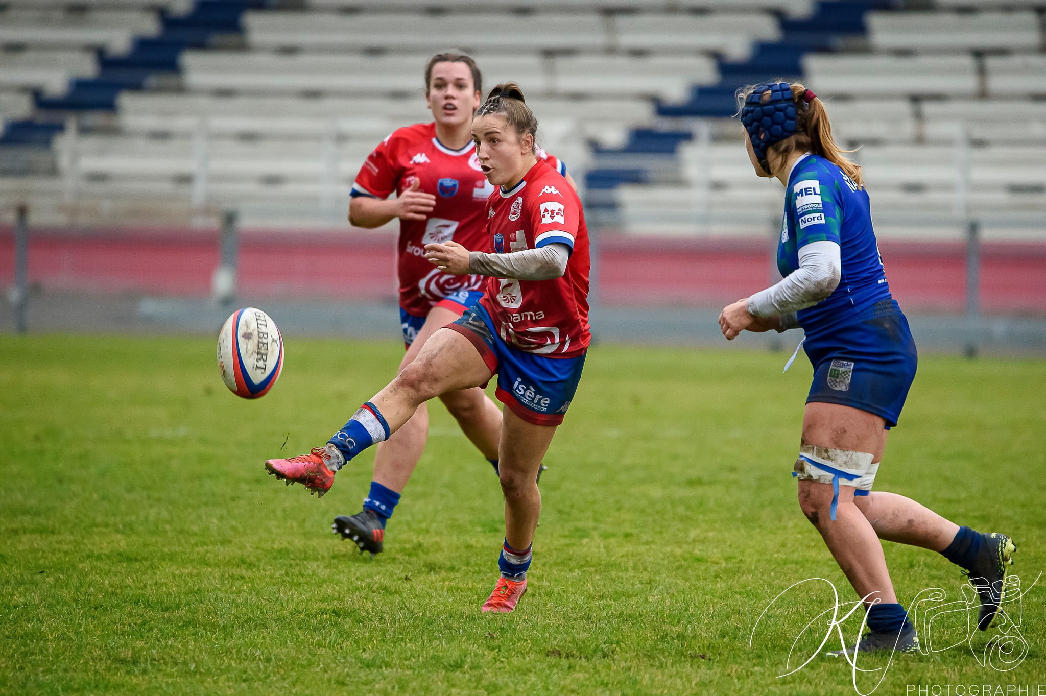 Alexandra CHAMBON - Lorette JACQUOT -  FC Grenoble Rugby - Lille Métropole Rugby Club Villeneuvois - Rugby - FCG Amazones (18) VS (16) LMRCV (#2023FCGvsLMRCV01) Photo by: Karine Valentin | Siuxy Sports 2023-01-08